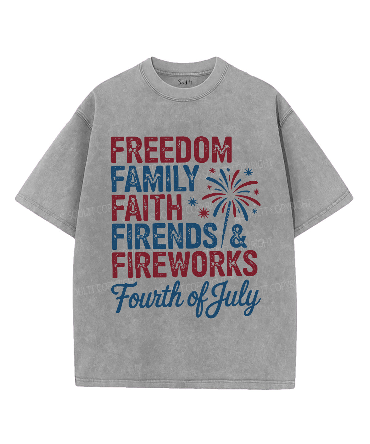 Freedom & Faith Unisex Washed Christian T-shirt Hoodie, Sweatshirt | CiraTrend.com (Image 3)