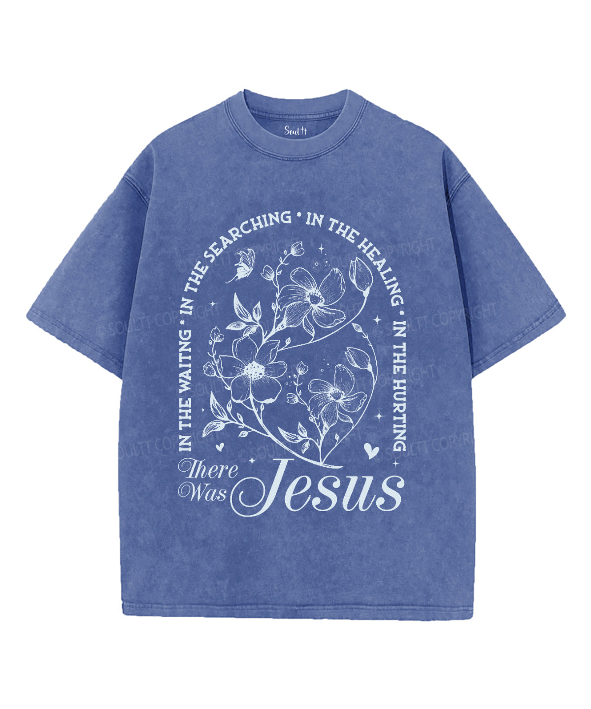 There Was Jesus Unisex Washed Christian T-shirt Style001 Hoodie, Sweatshirt | CiraTrend.com (Image 4)