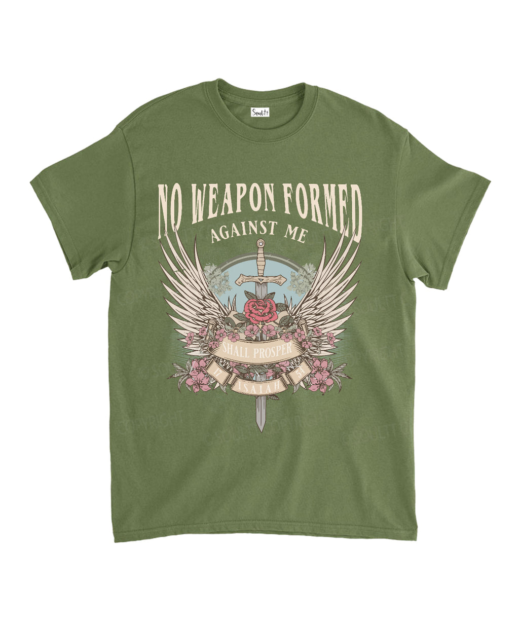 No Weapon Formed Against Me Unisex Cotton Christian T-Shirt Hoodie, Sweatshirt | CiraTrend.com (Image 5)