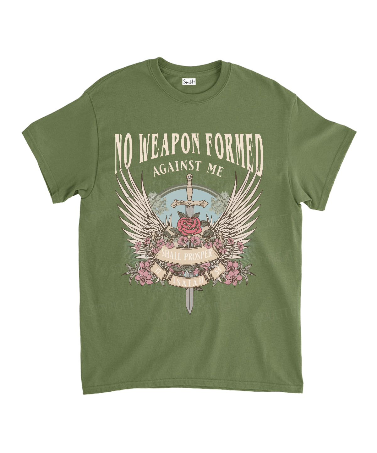 No Weapon Formed Against Me Unisex Cotton Christian T-Shirt Hoodie, Sweatshirt | CiraTrend.com (Image 5)