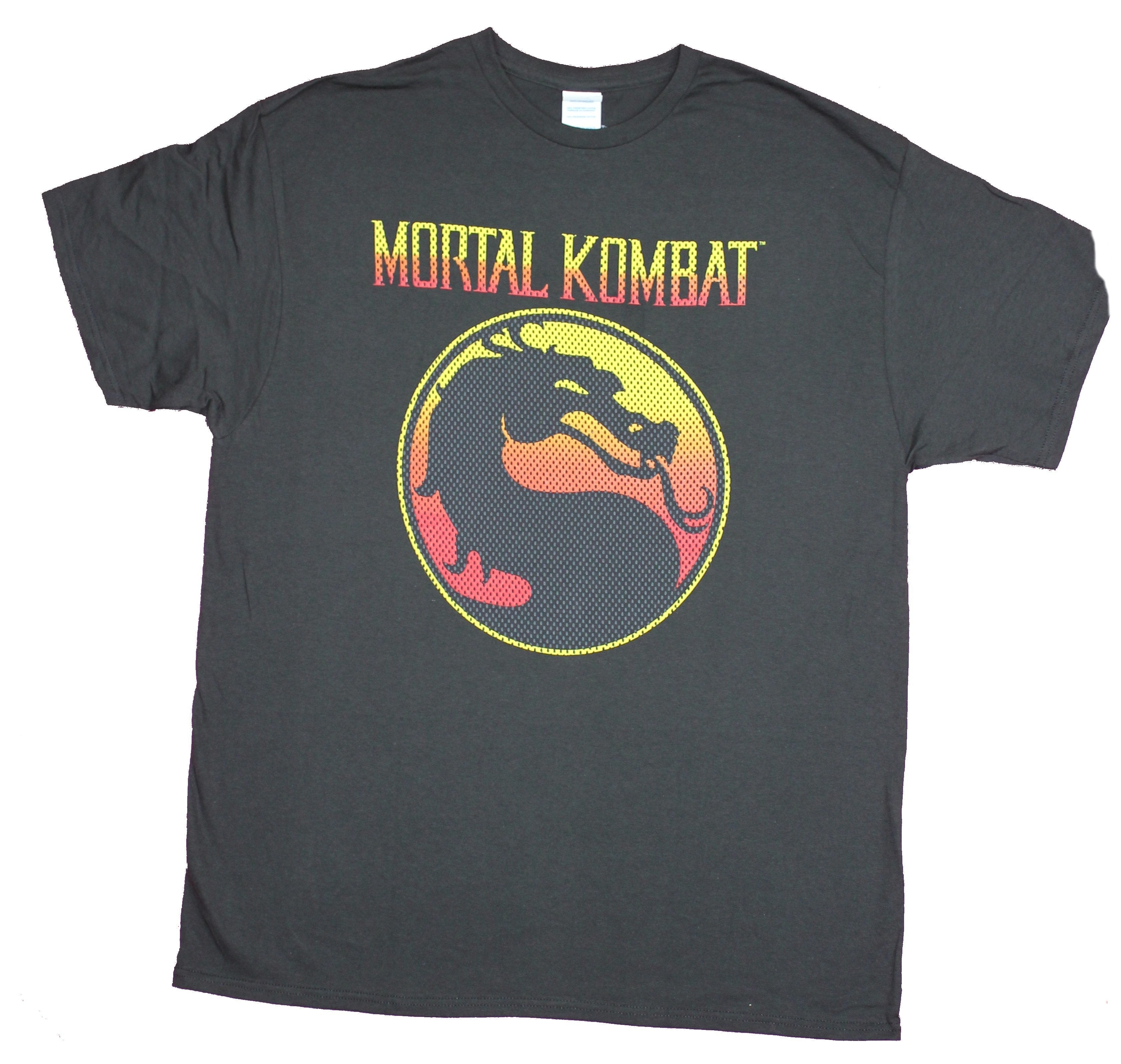 Mortal Kombat Mens T-Shirt - Mesh Look Classic Logo Image Hoodie, Sweatshirt | CiraTrend.com