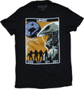 Halo Mens T-Shirt - UNSC Master Chief Group In Silhoueete Stylized Image Hoodie, Sweatshirt | CiraTrend.com