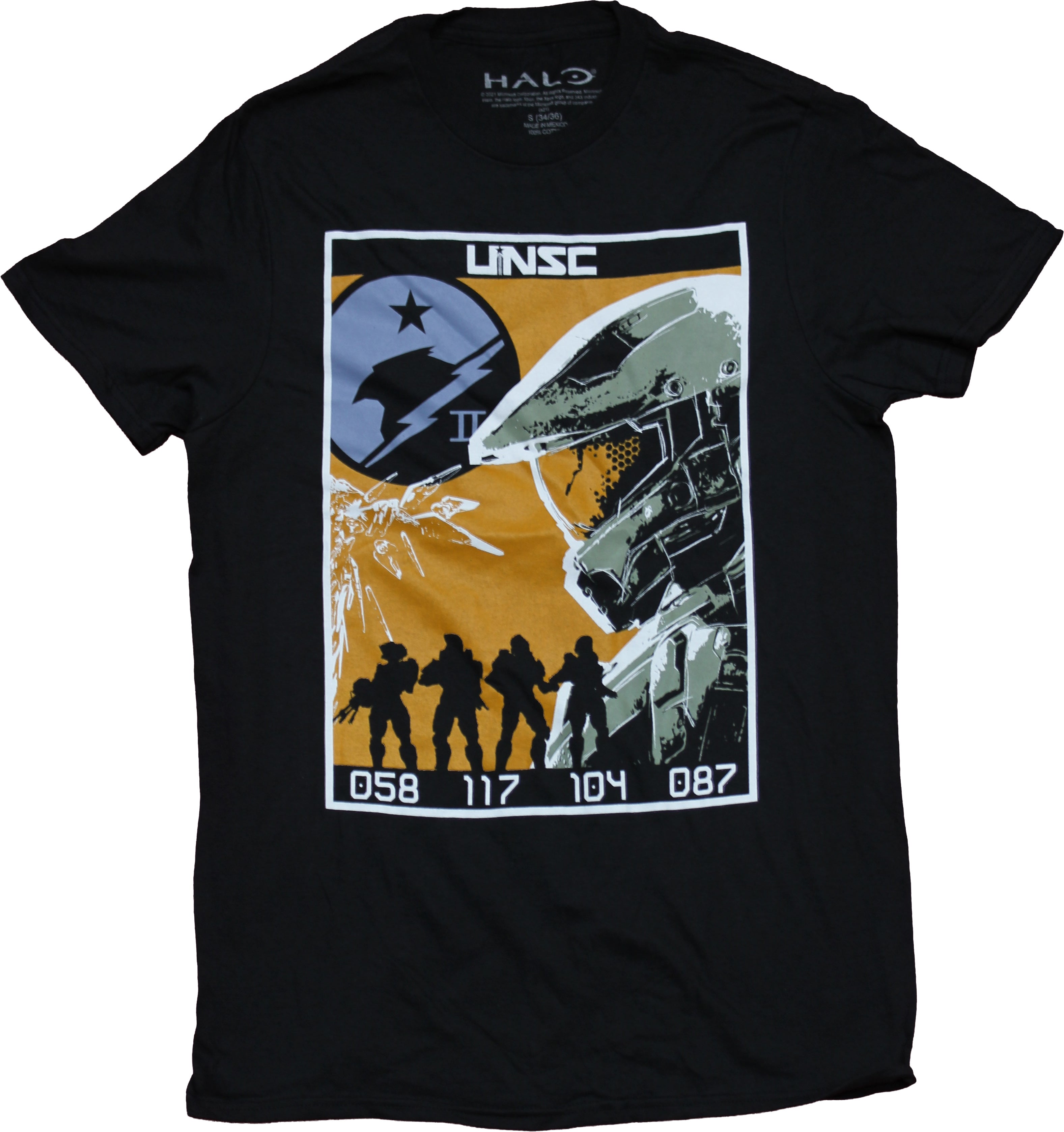 Halo Mens T-Shirt - UNSC Master Chief Group In Silhoueete Stylized Image Hoodie, Sweatshirt | CiraTrend.com