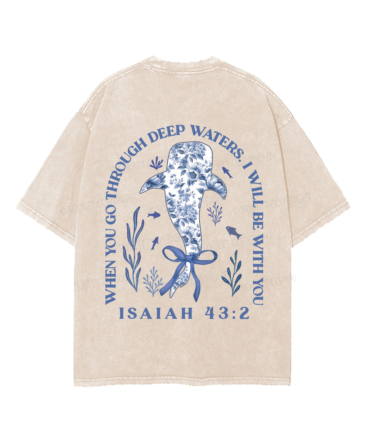 I Will Be With You Double Sided Unisex Washed Christian T-shirt Style027 Hoodie, Sweatshirt | CiraTrend.com (Image 3)