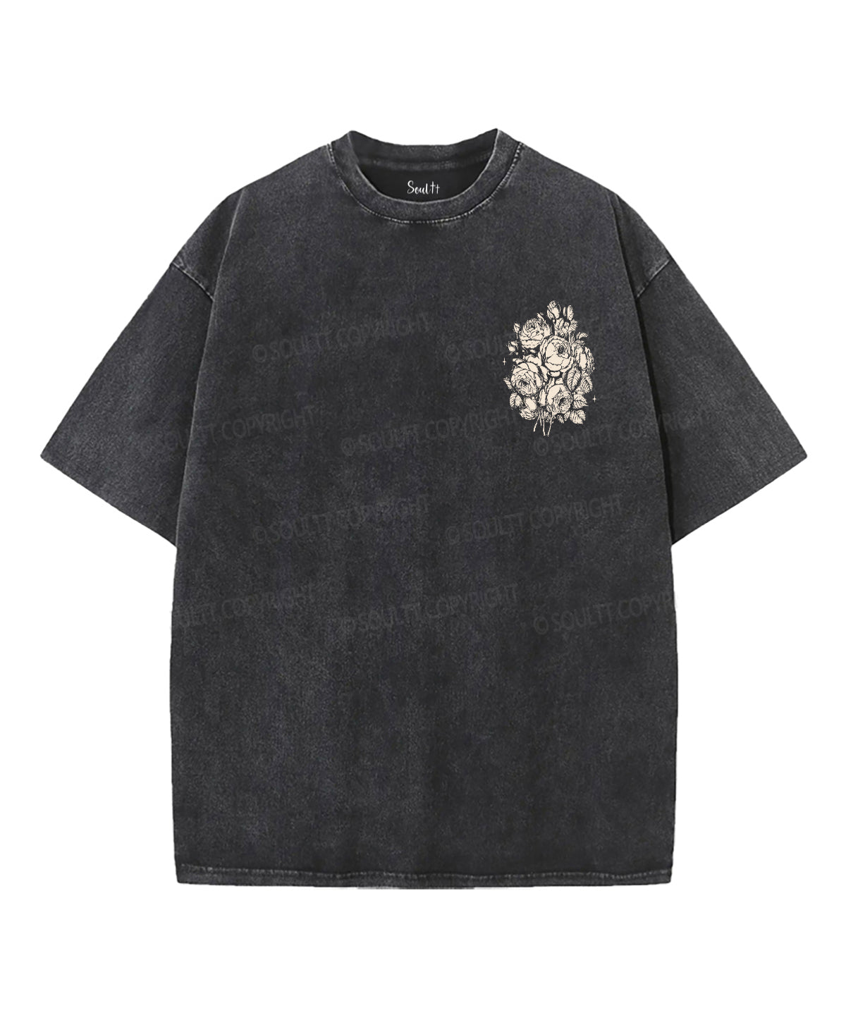 Abide Double Sided Unisex Washed Christian T-shirt Hoodie, Sweatshirt | CiraTrend.com (Image 3)