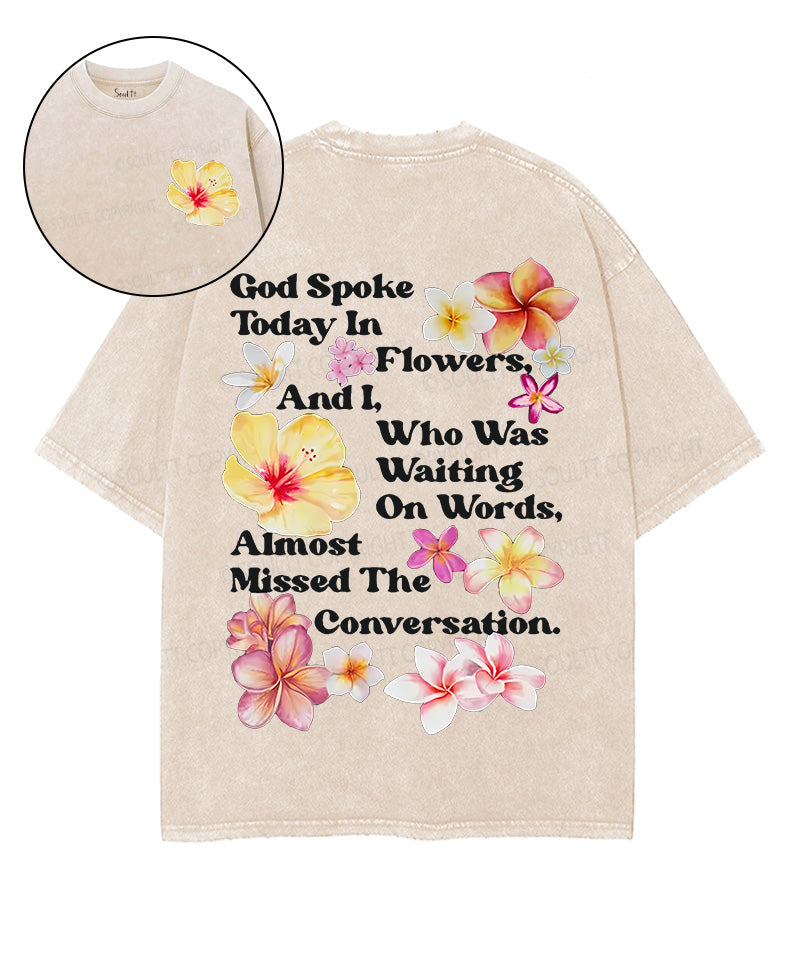 Almost Missed The Conversation Double Sided Unisex Washed Christian T-shirt Hoodie, Sweatshirt | CiraTrend.com (Image 1)