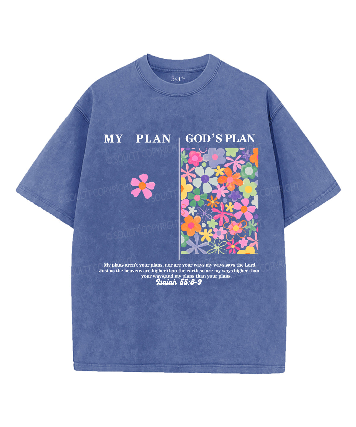 My PlanÃ¯Â¼Å“God's Plan Unisex Washed Christian T-shirt Style001 Hoodie, Sweatshirt | CiraTrend.com (Image 3)