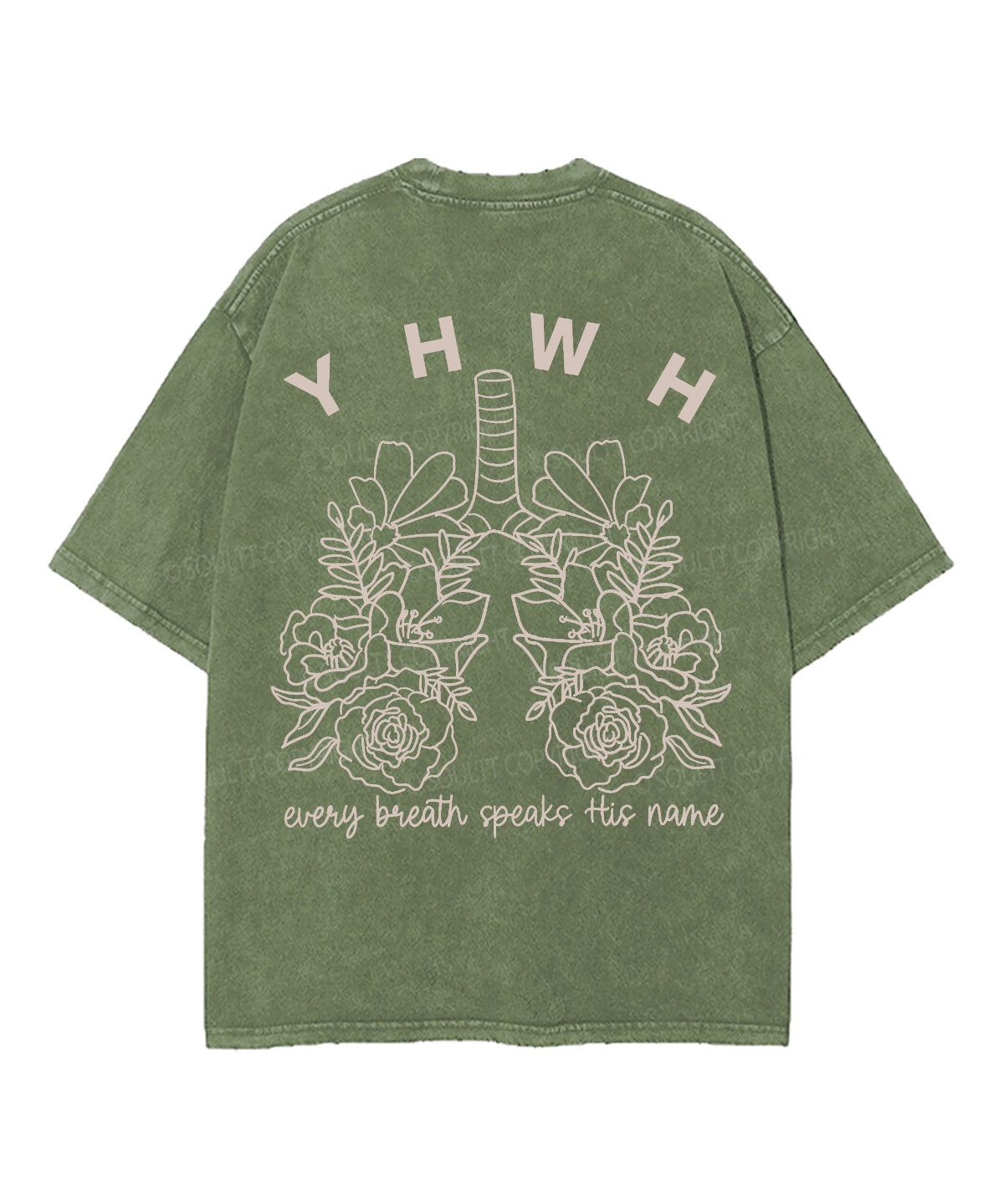 Every Breath Speaks His Name Double Sided Unisex Washed Christian T-shirt Style001 Hoodie, Sweatshirt (Image 3)