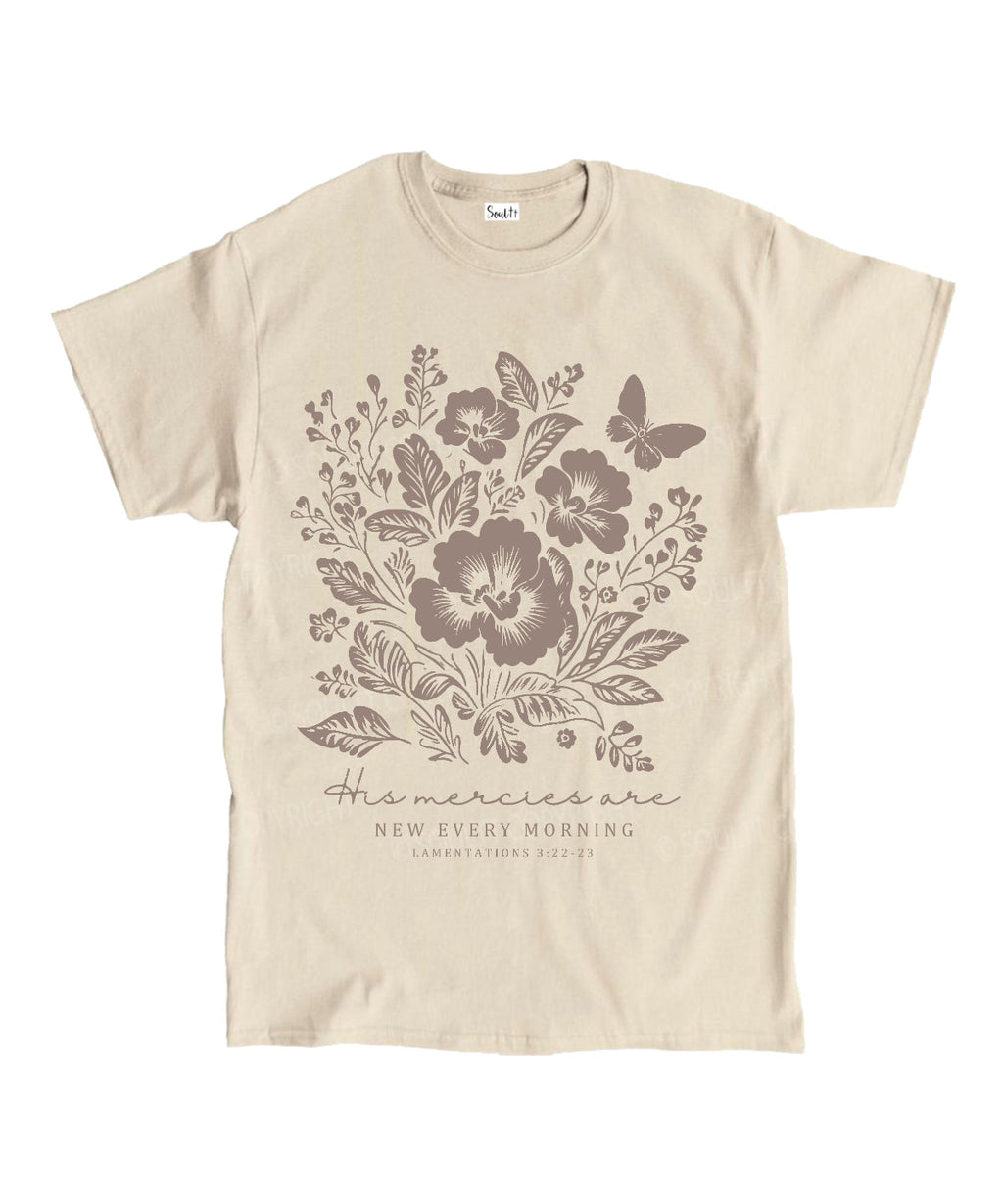 His Mercies Are New Every Morning Unisex Cotton Christian T-Shirt Hoodie, Sweatshirt | CiraTrend.com (Image 4)