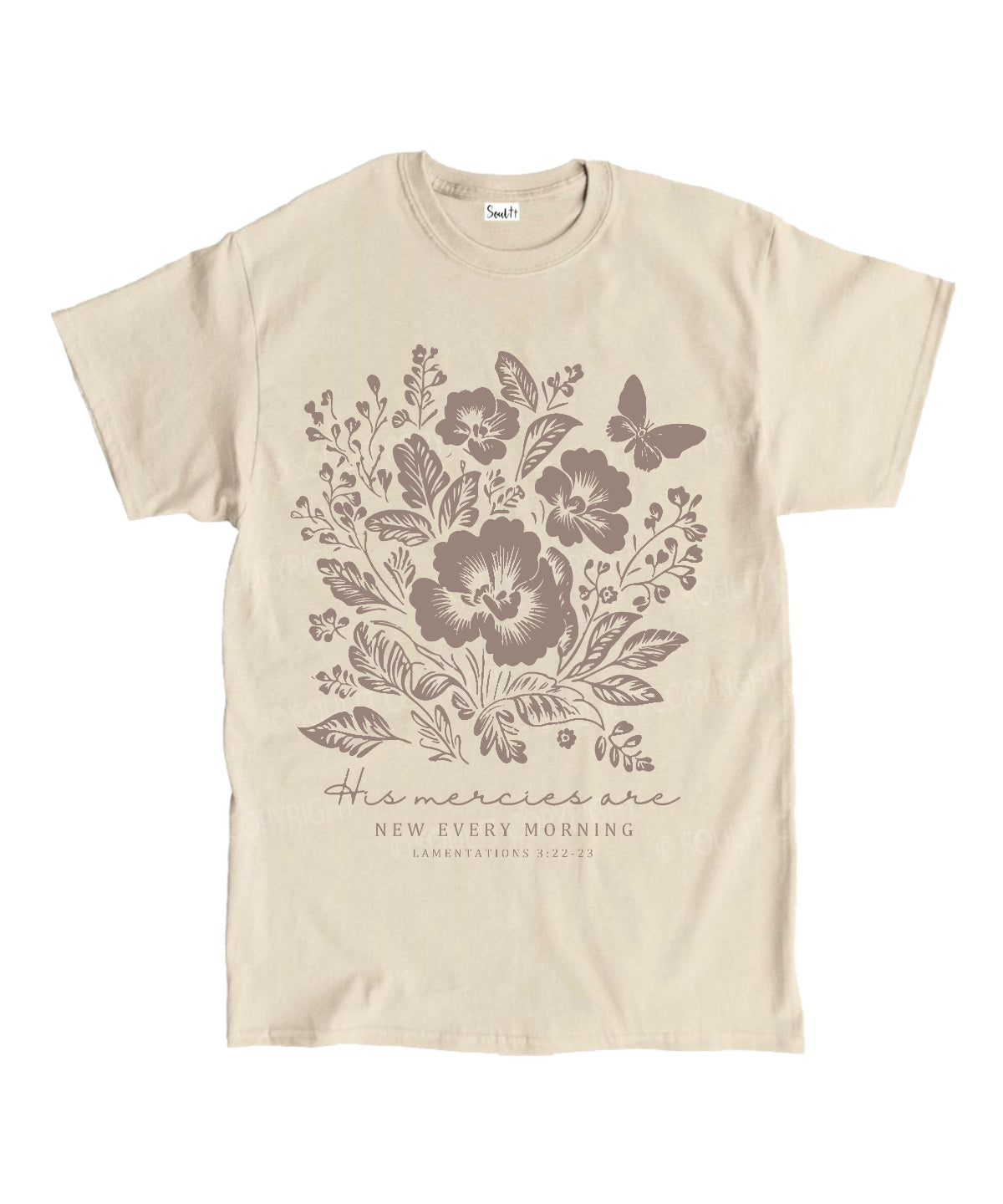 His Mercies Are New Every Morning Unisex Cotton Christian T-Shirt Hoodie, Sweatshirt | CiraTrend.com (Image 4)