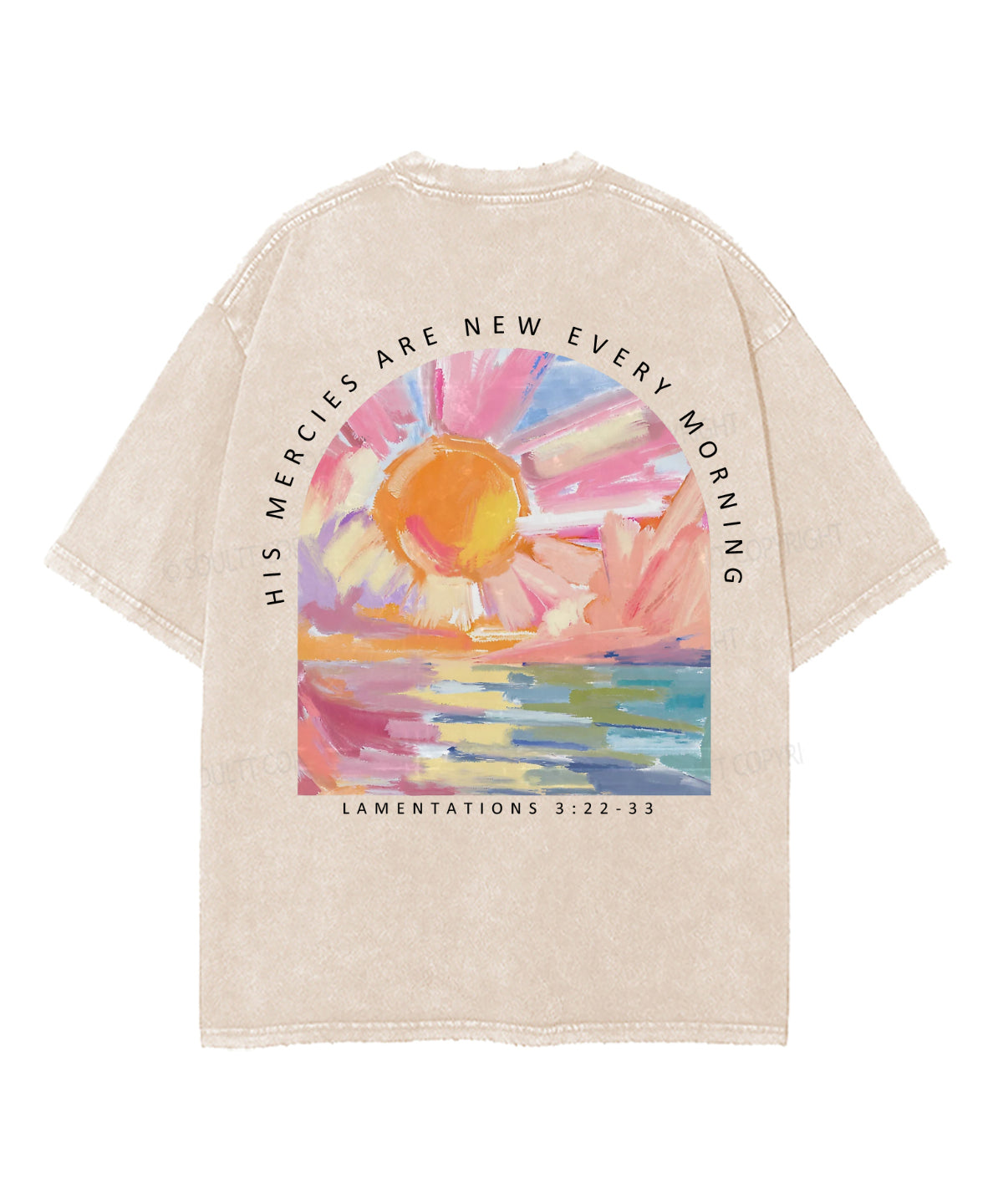 His Mercies Are New Double Sided Washed Christian T-shirt Style001 Hoodie, Sweatshirt | CiraTrend.com (Image 3)