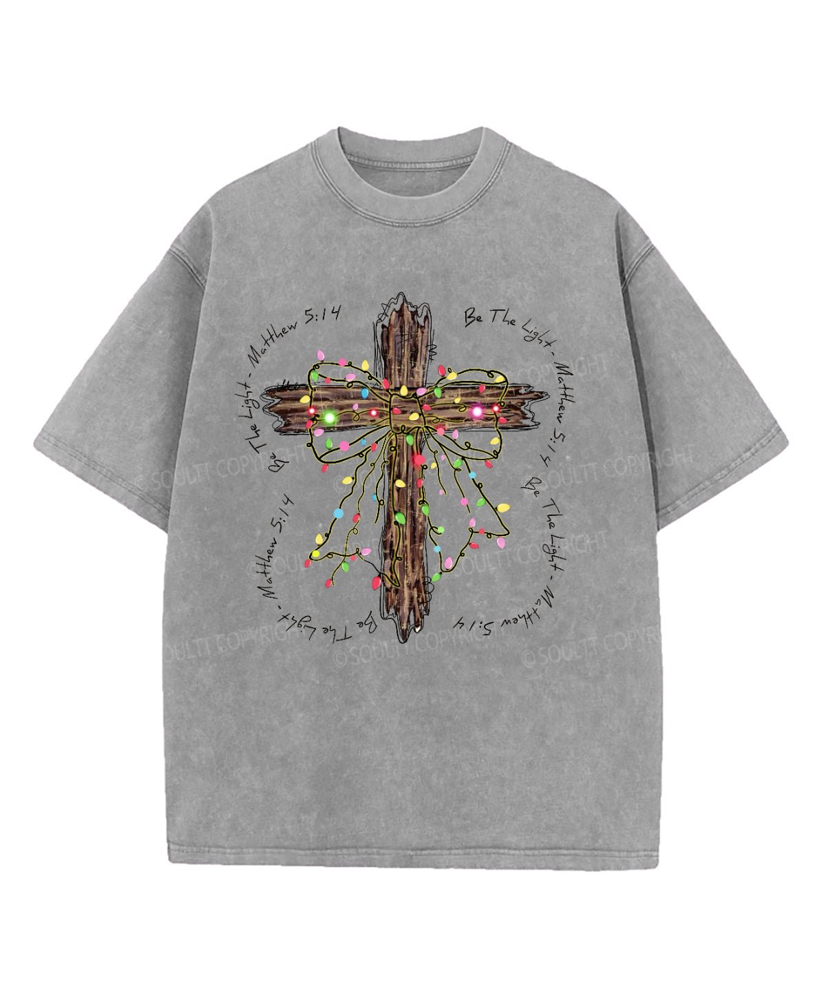 Be The Light Washed Christian T-shirt Style006 Hoodie, Sweatshirt | CiraTrend.com (Image 4)