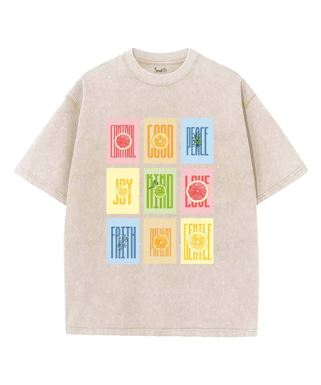Fruit Of The Spirit Washed Christian T-shirt Style005 Hoodie, Sweatshirt | CiraTrend.com (Image 4)