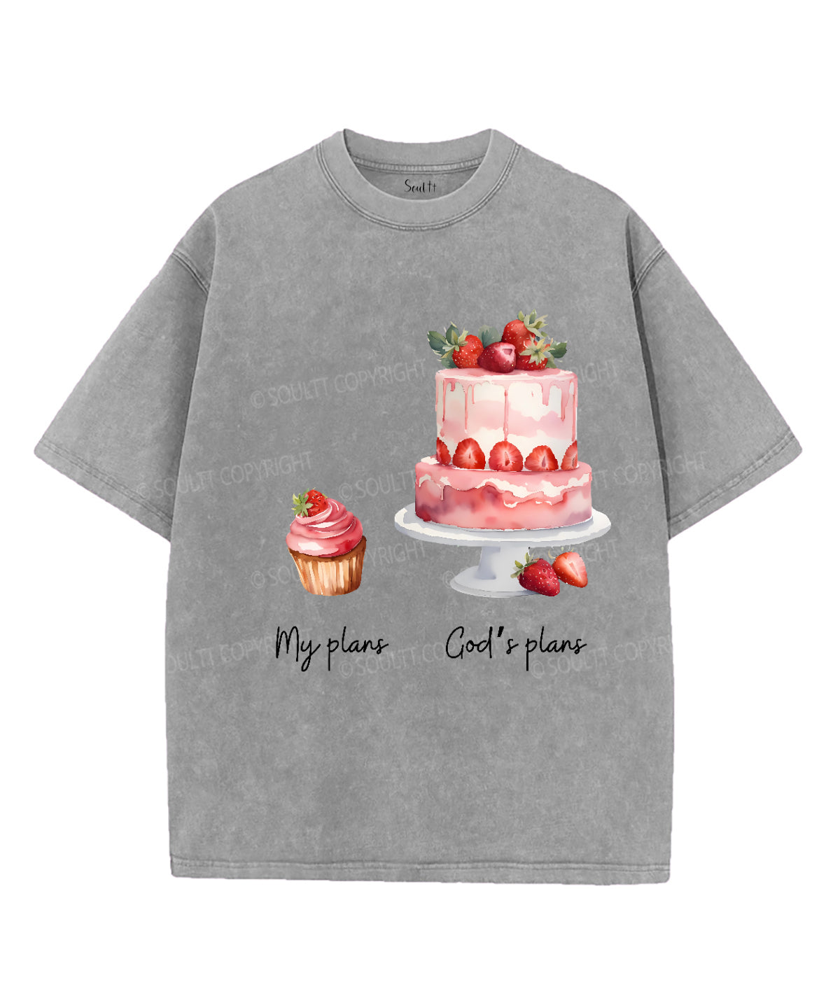 My PlanÂ£Â¼God's Plan Unisex Washed Christian T-shirt Hoodie, Sweatshirt | CiraTrend.com (Image 3)
