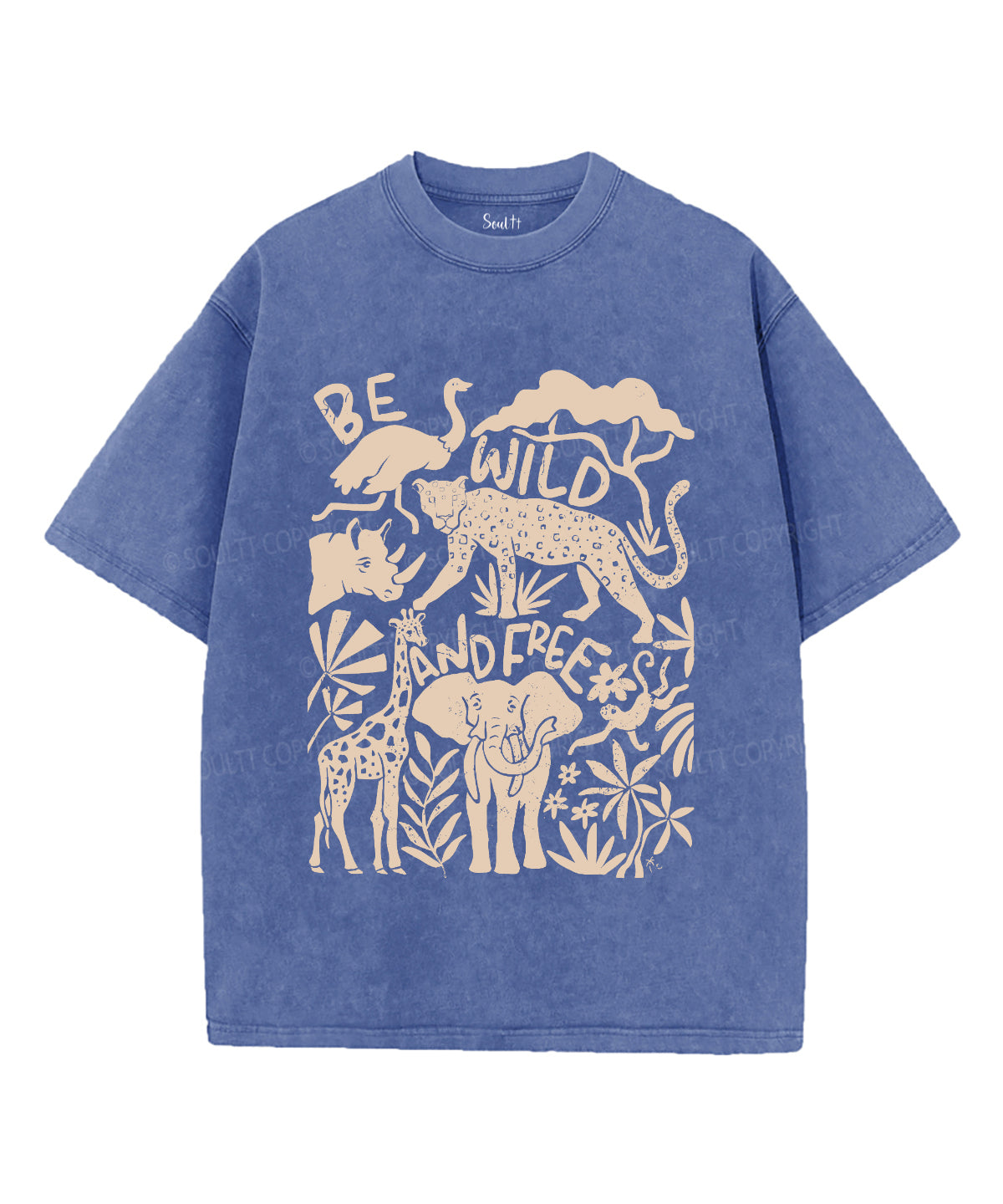 Be Wild and Free Unisex Washed Christian T-shirt Hoodie, Sweatshirt | CiraTrend.com (Image 3)