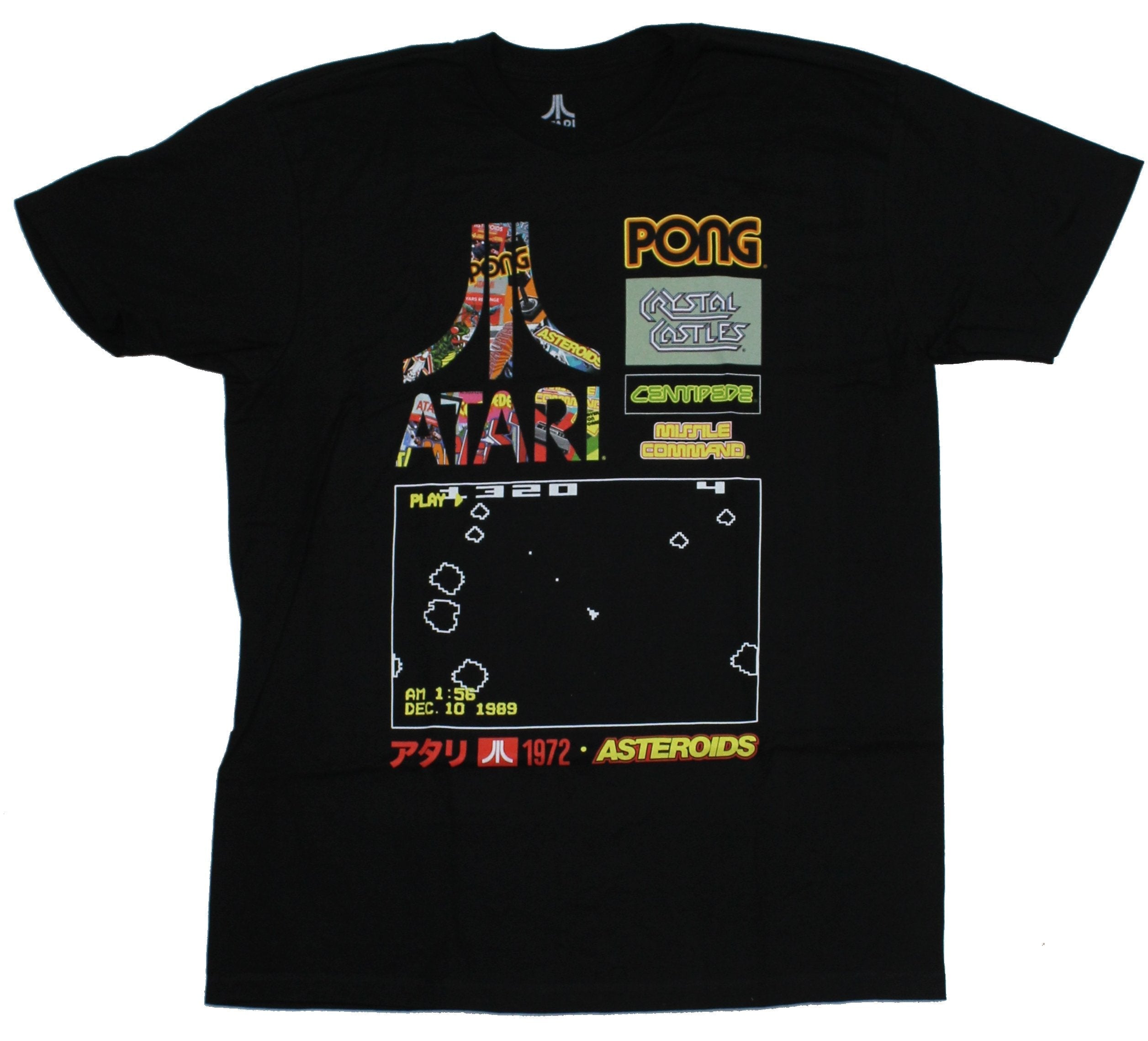 Atari Mens T-Shirt - Centipede Crystal Castles Missile Command Logos Hoodie, Sweatshirt | CiraTrend.com
