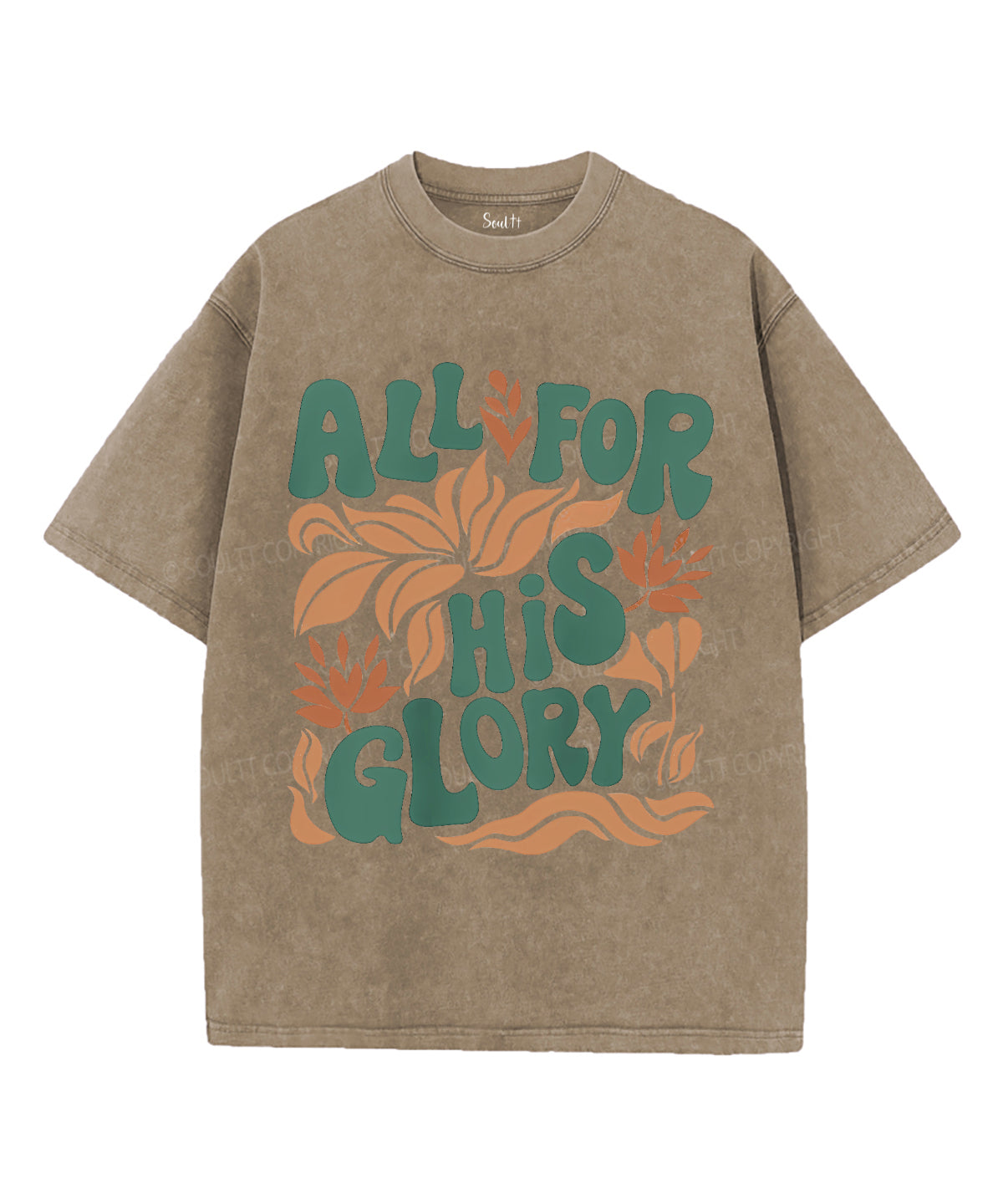All For His Glory Unisex Washed Christian T-shirt Hoodie, Sweatshirt | CiraTrend.com (Image 5)