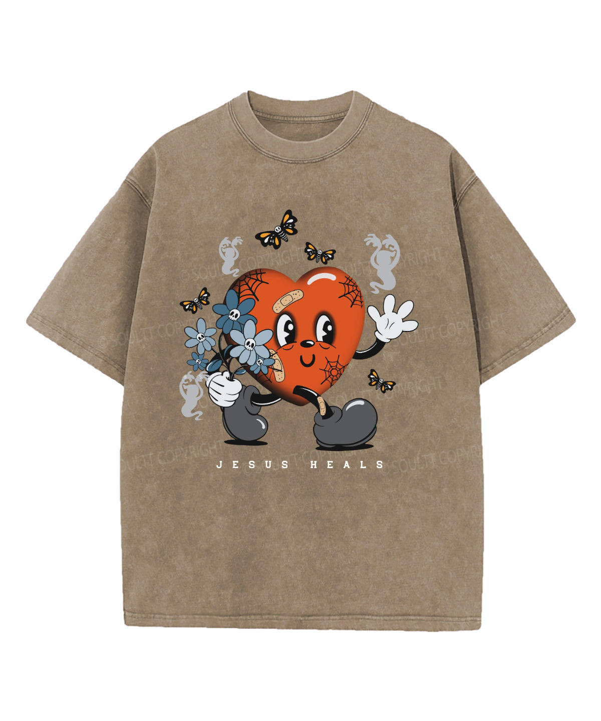 Jesus Heals Washed Christian T-shirt Style005 Hoodie, Sweatshirt | CiraTrend.com (Image 2)