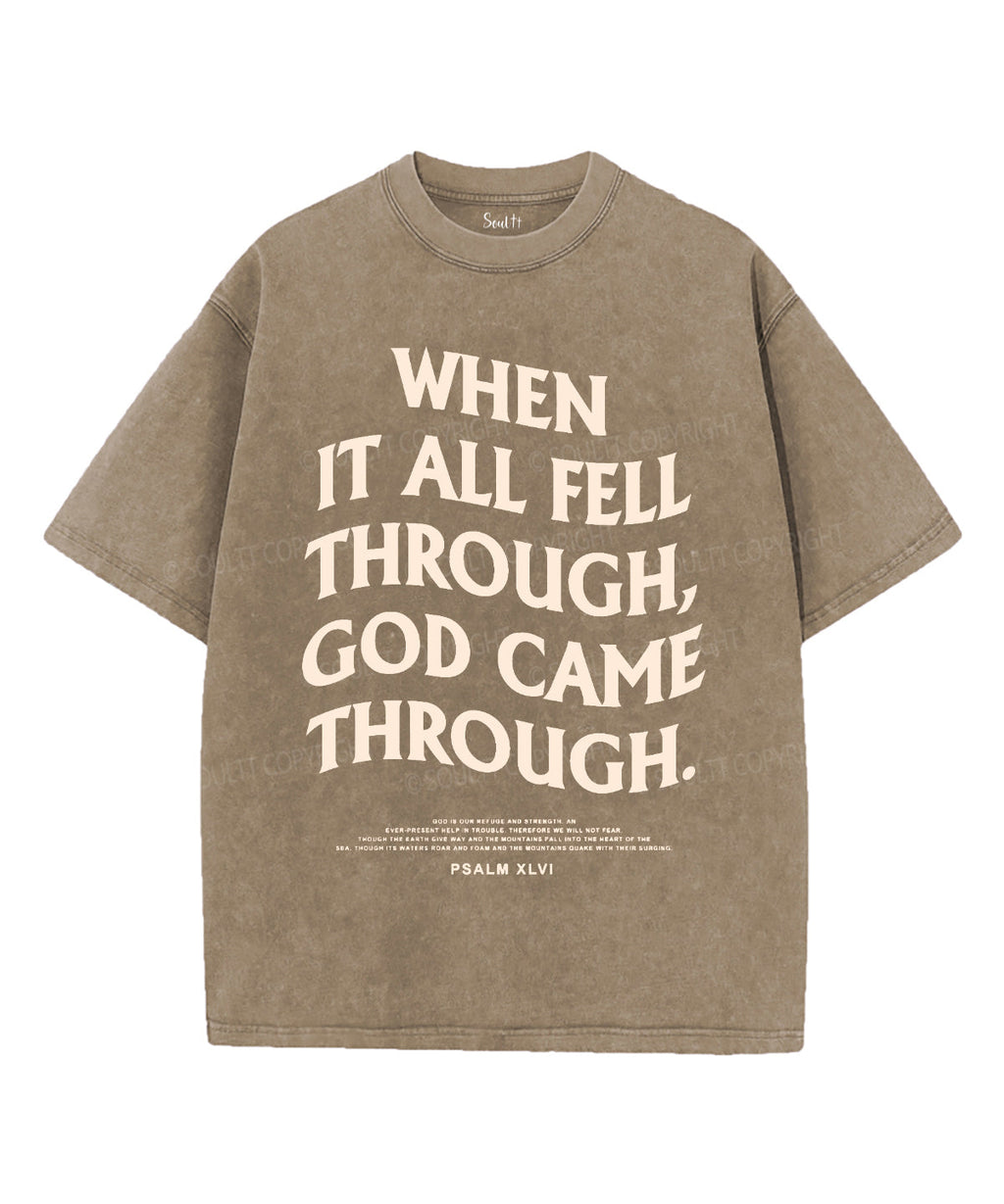 When It All Fell Through Unisex Washed Christian T-shirt Hoodie, Sweatshirt | CiraTrend.com (Image 5)