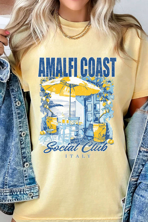 Amalfi Coast Italy Social Club Graphic Tshirts