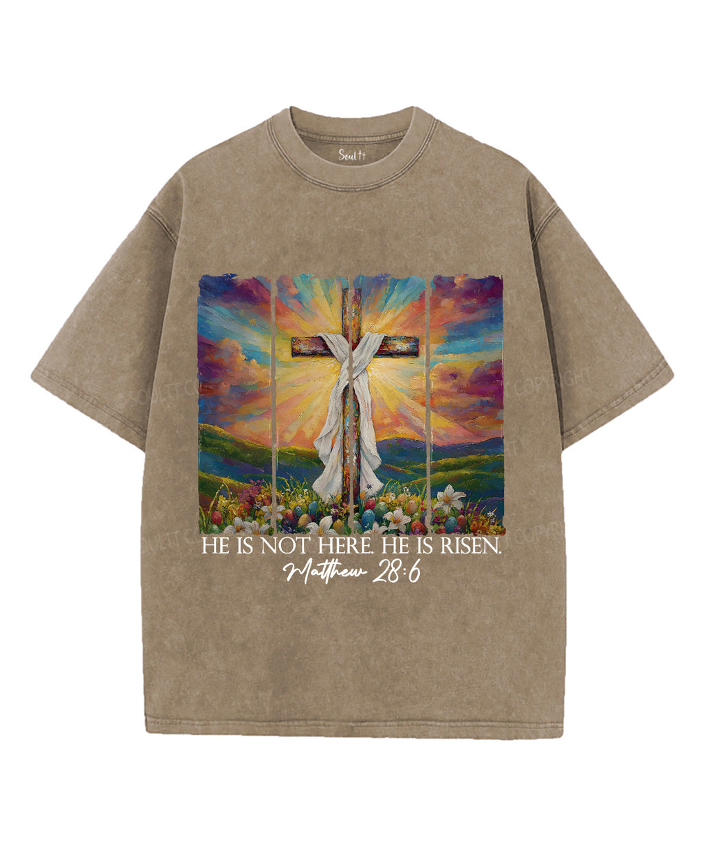 He Is Risen Unisex Washed Christian T-shirt Style009 Hoodie, Sweatshirt | CiraTrend.com (Image 5)