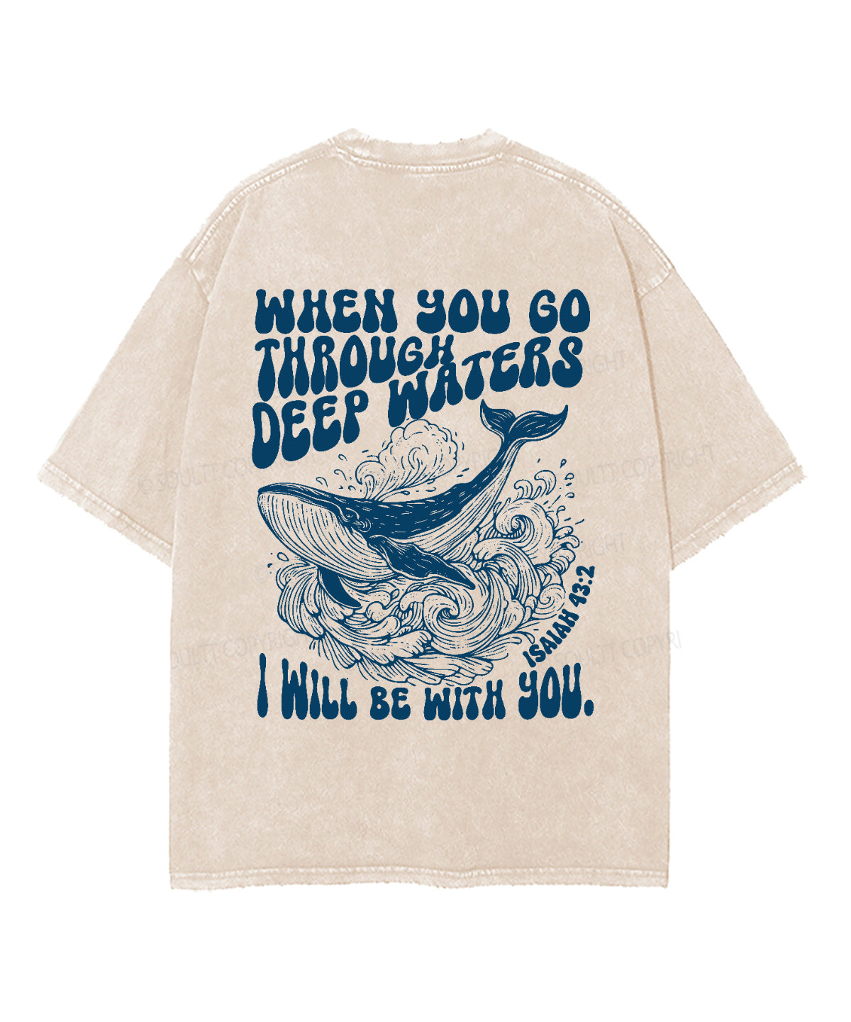 I Will Be With You Double Sided Unisex Washed Christian T-shirt Style001 Hoodie, Sweatshirt | CiraTrend.com (Image 3)