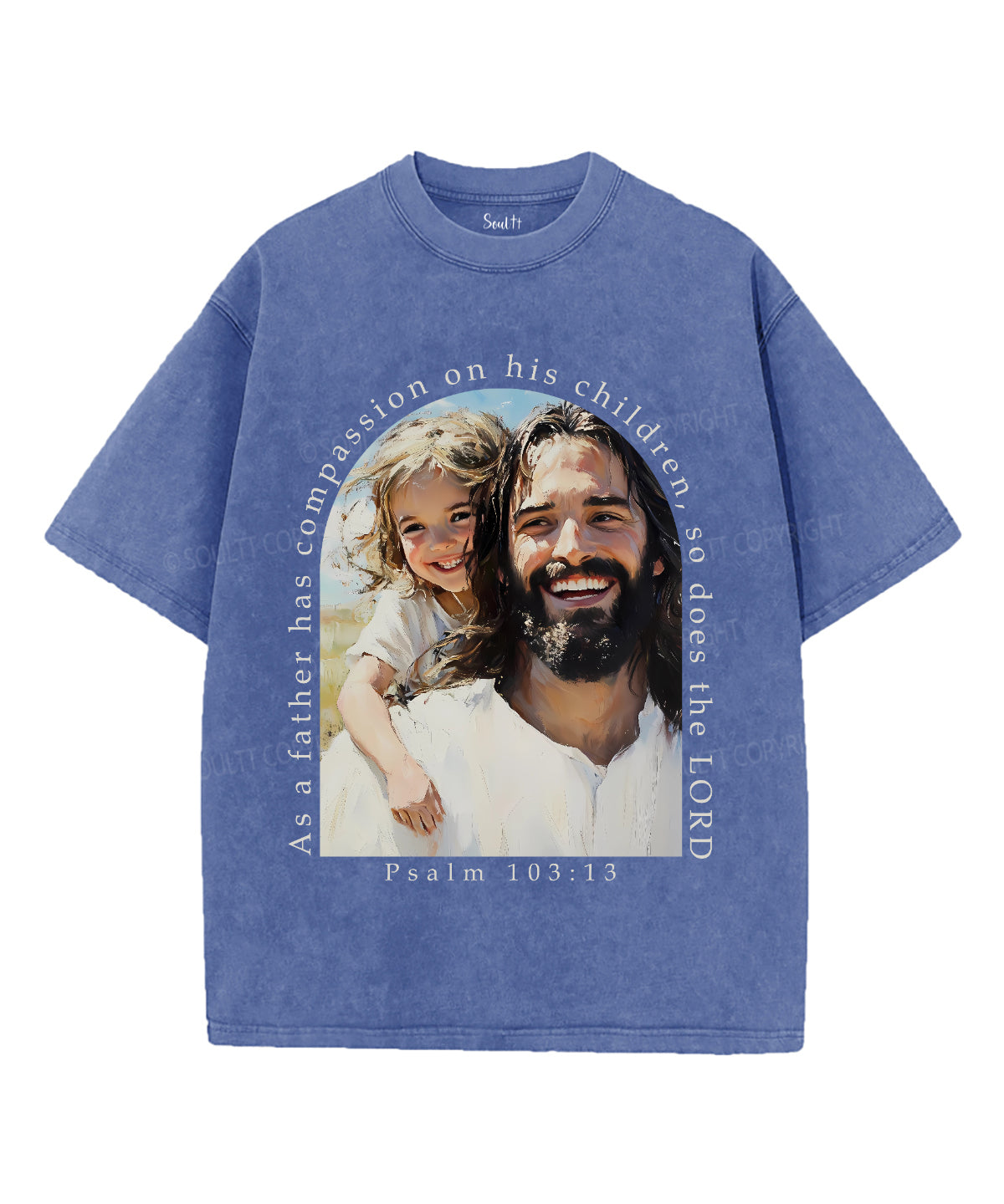As Father Has Compassion On His Children Unisex Washed Christian T-shirt Hoodie, Sweatshirt | CiraTrend.com (Image 3)