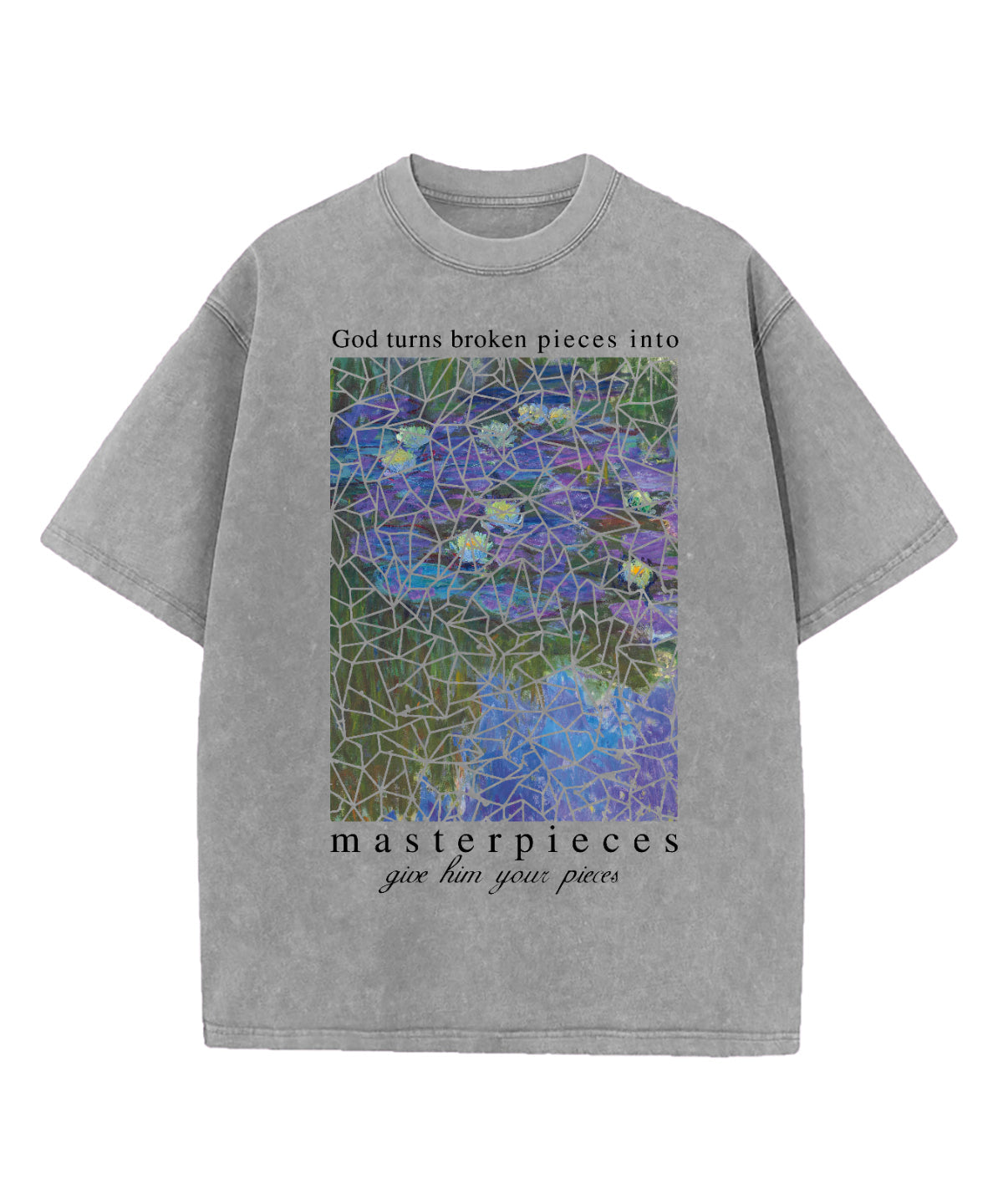 Water Lily God Turns Washed Christian T-shirt Hoodie, Sweatshirt | CiraTrend.com (Image 3)