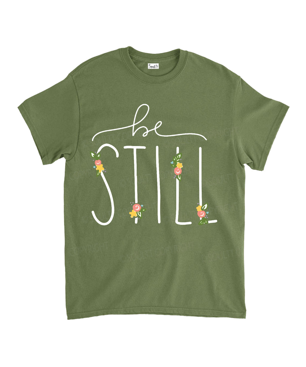 Be Still Unisex Cotton Christian T-Shirt Hoodie, Sweatshirt | CiraTrend.com (Image 5)