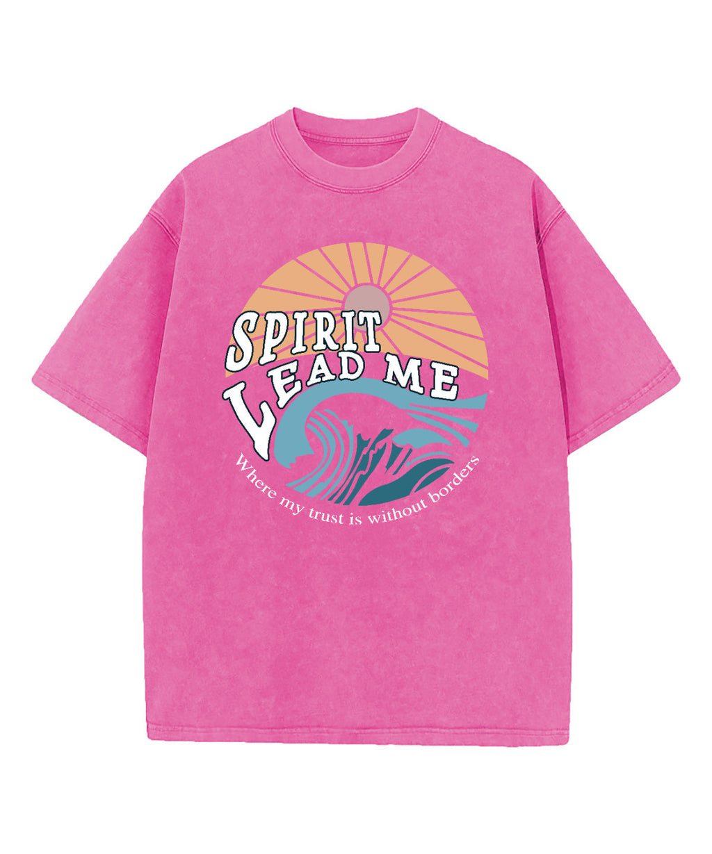 Spirit Lead Me Washed Christian T-shirt Hoodie, Sweatshirt | CiraTrend.com (Image 4)