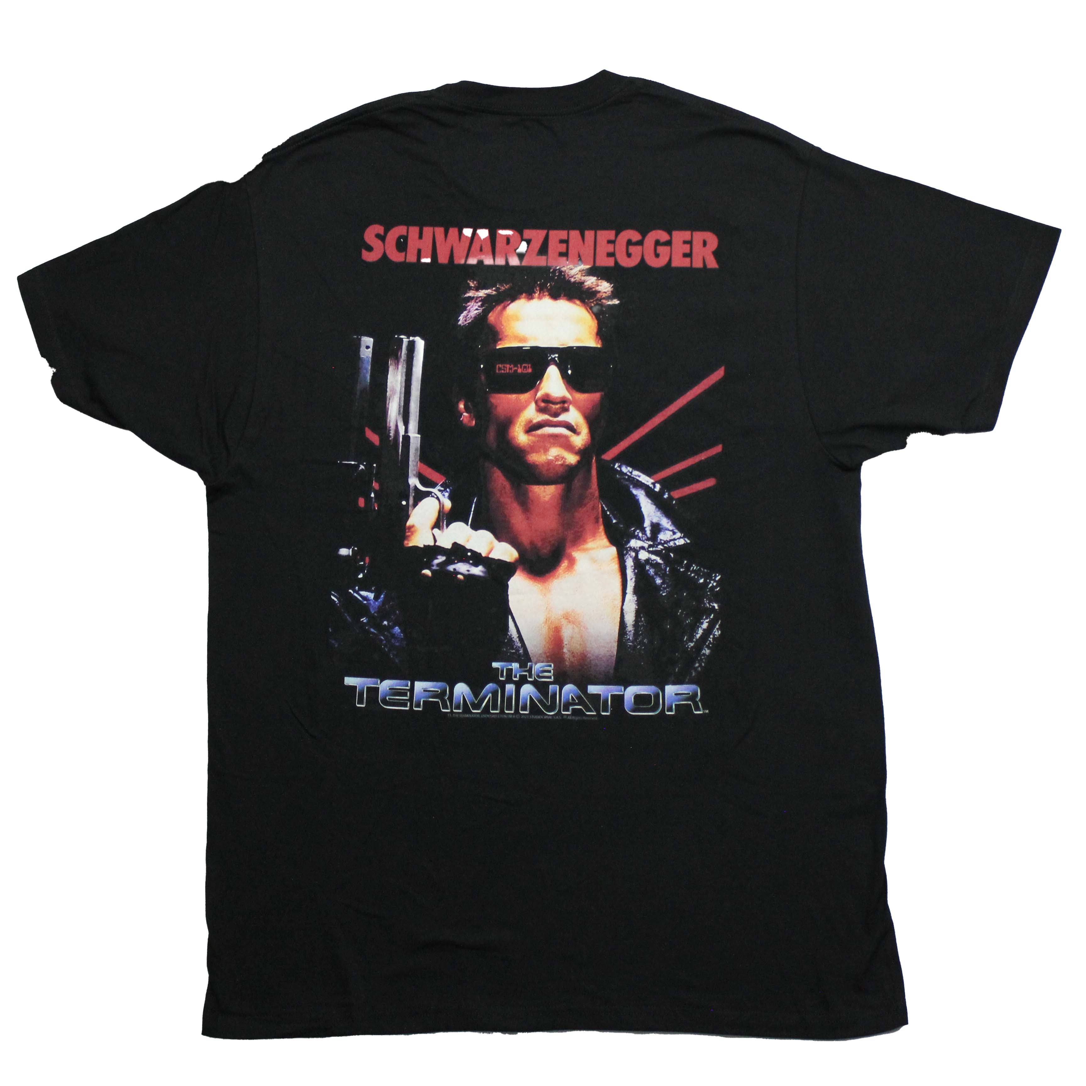 The Terminator Mens T-Shirt - I'll Be Back Schwarzenegger Image on Back Hoodie, Sweatshirt | CiraTrend.com (Image 2)