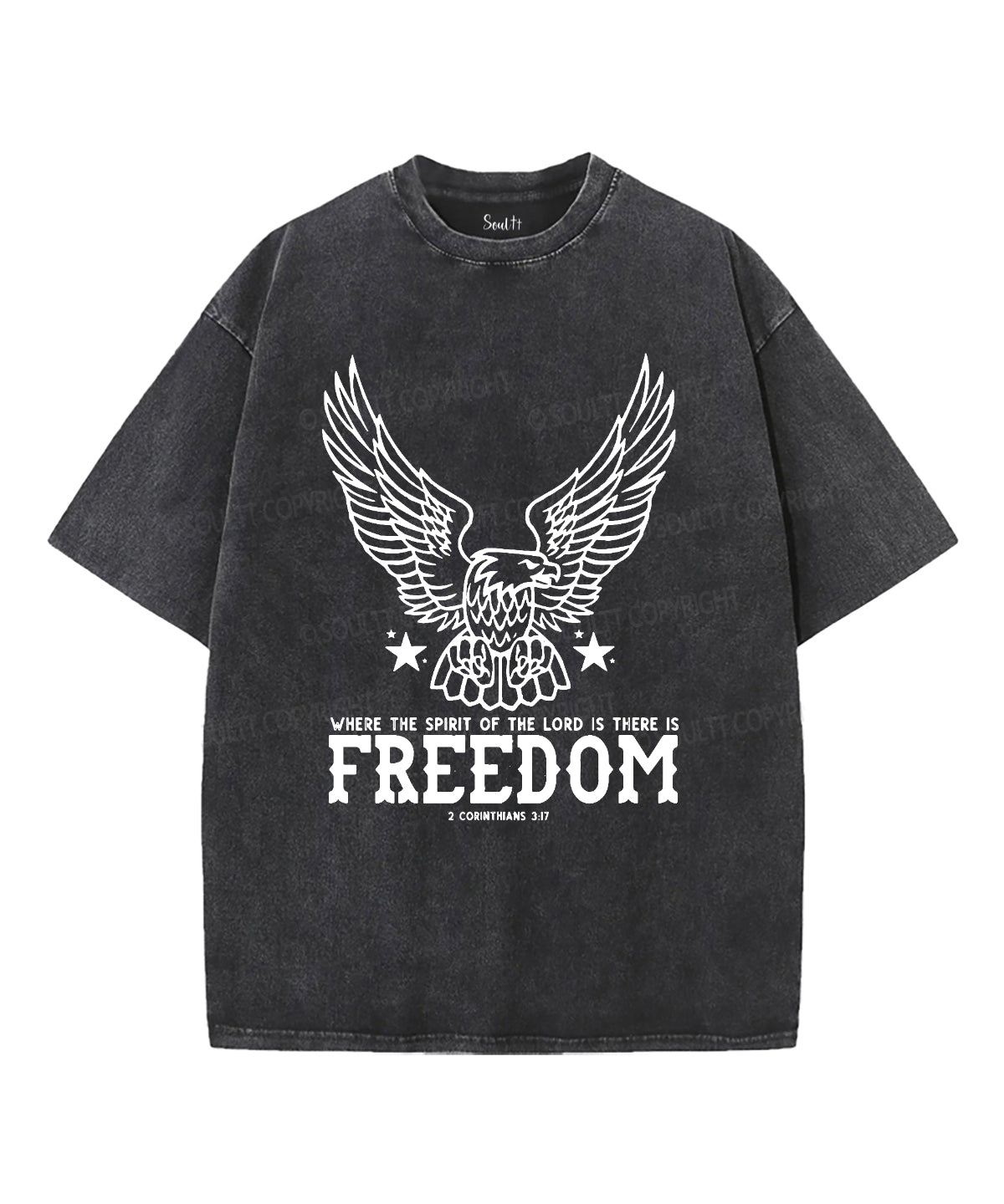 Where The Spirit Of The Lord Is Washed Christian T-shirt Hoodie, Sweatshirt | CiraTrend.com (Image 1)