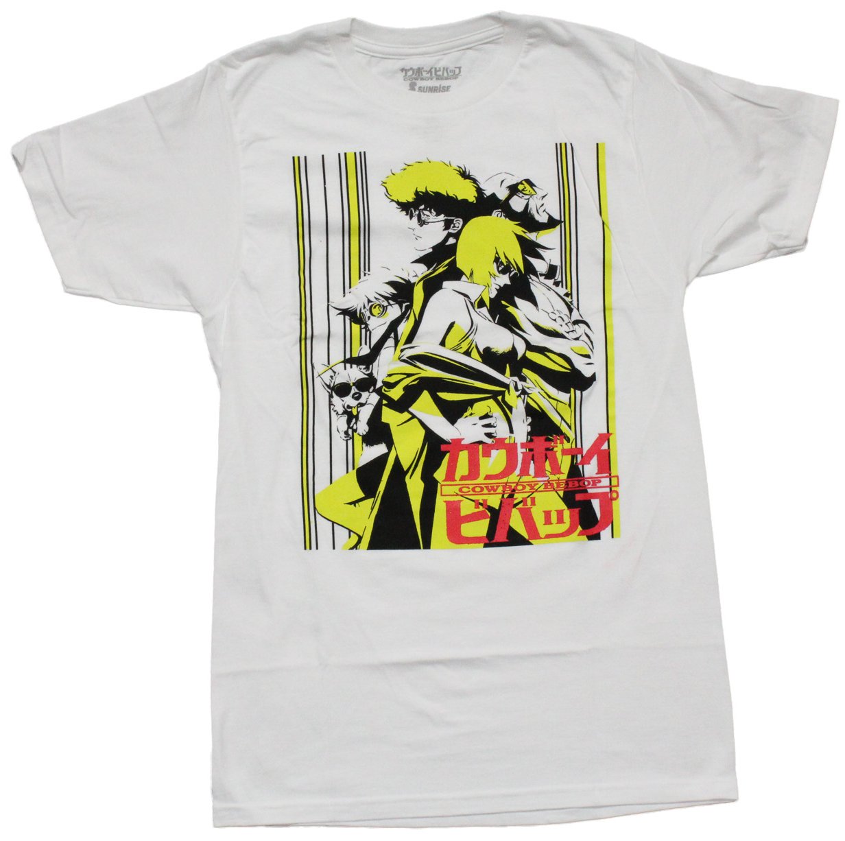 Cowboy Bebop Yellow & White Cast Above Kanji Logo T-Shirts, Hoodie, Sweatshirt