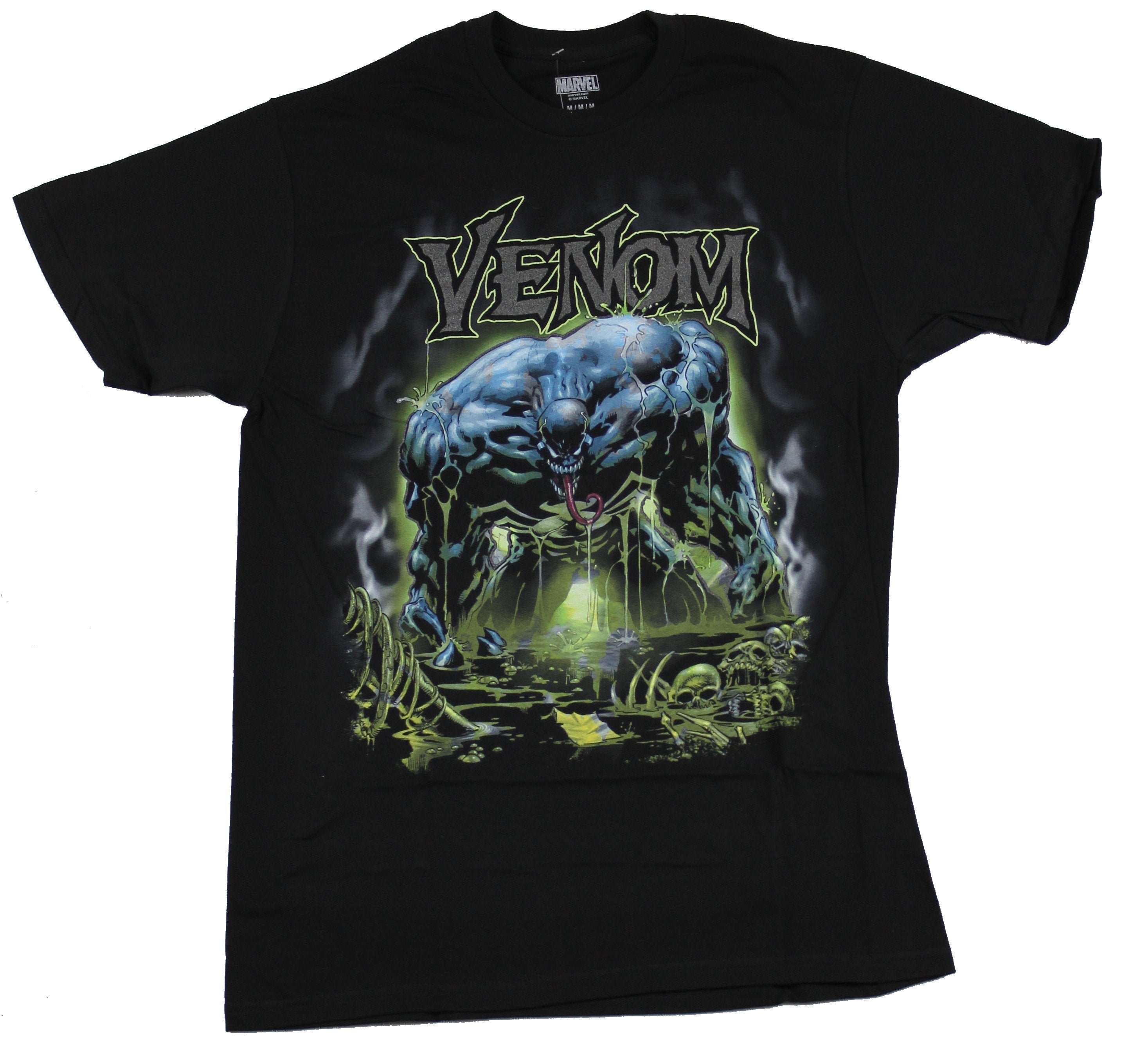 Venom Mens T-Shirt - Dripping Mad Venom Under Logo Hoodie, Sweatshirt | CiraTrend.com (Image 1)