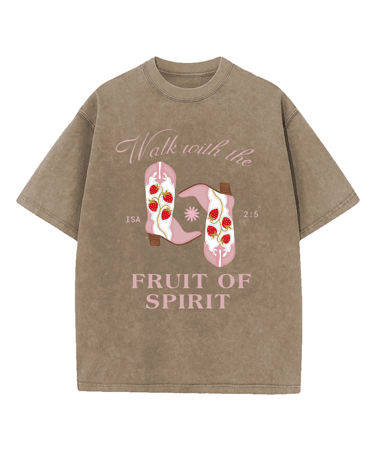 Walk With The Fruit Of Spirit Washed Christian T-shirt Hoodie, Sweatshirt | CiraTrend.com (Image 5)