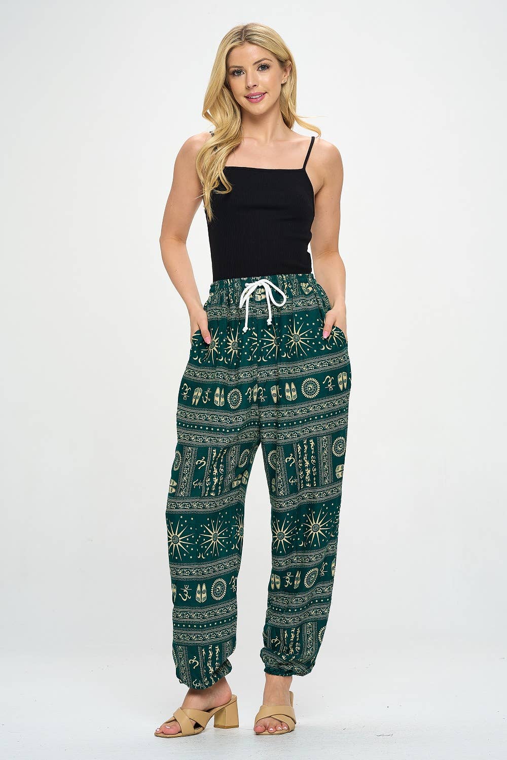 Om Print Pants (TH-1773)