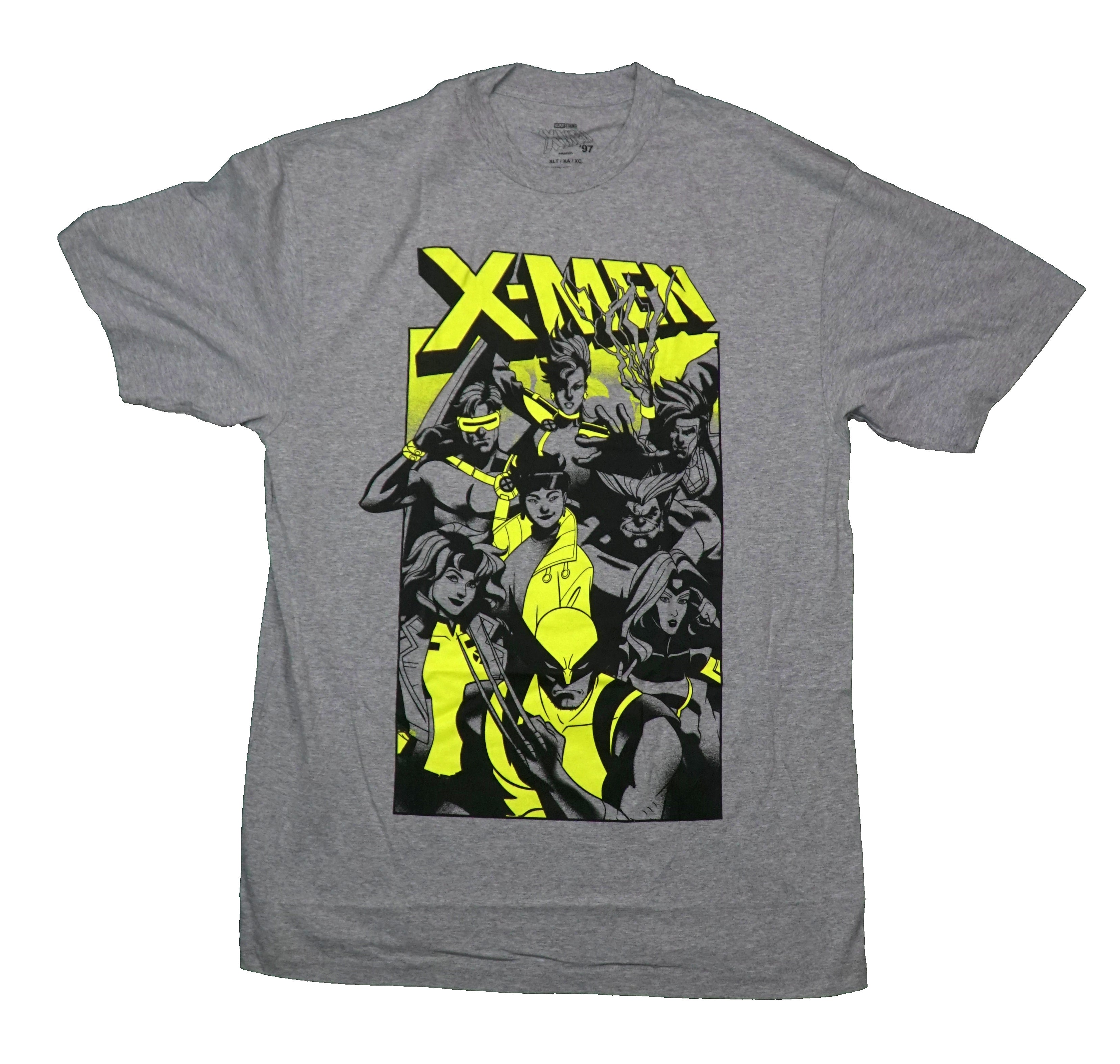 X-Men Mens T-Shirt -  Gray and Yellow Group Under Name Hoodie, Sweatshirt | CiraTrend.com