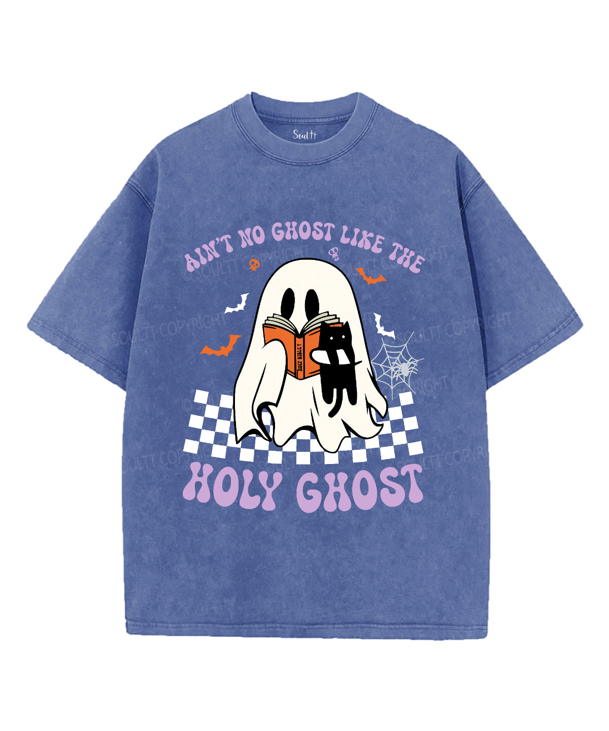 Aint No Ghost Unisex Washed Christian T-shirt Hoodie, Sweatshirt | CiraTrend.com (Image 4)