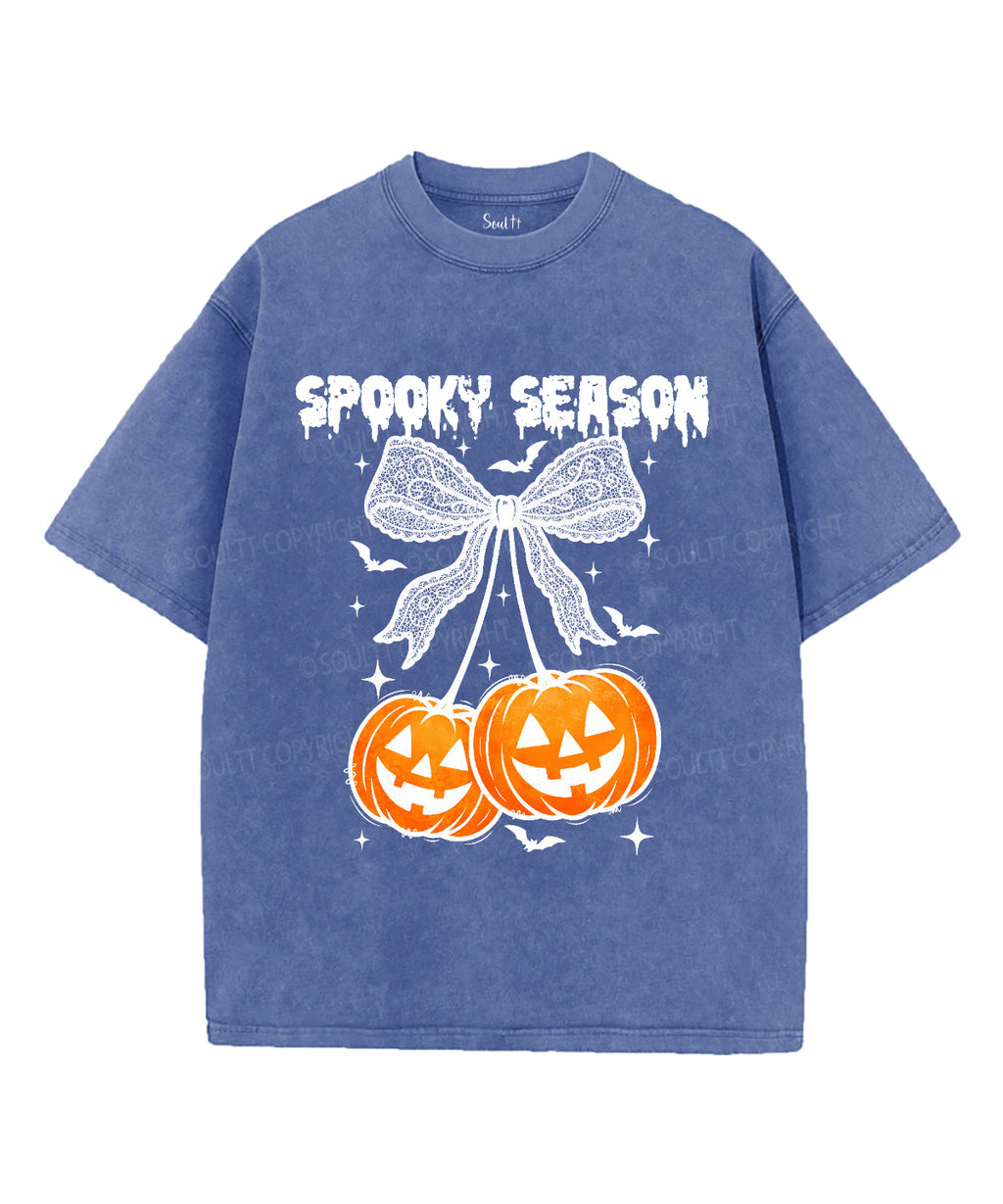 Spooky Season Unisex Washed Christian T-shirt Hoodie, Sweatshirt | CiraTrend.com (Image 4)