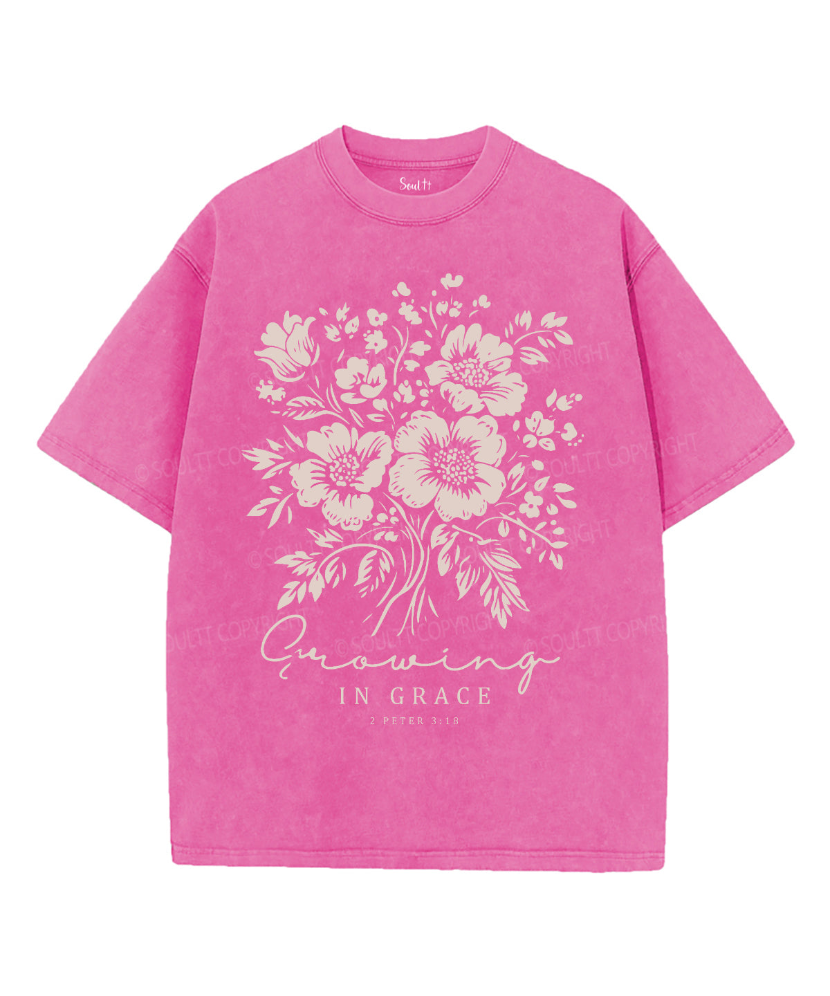 Growing In Grace Washed Christian T-shirt Hoodie, Sweatshirt | CiraTrend.com (Image 3)