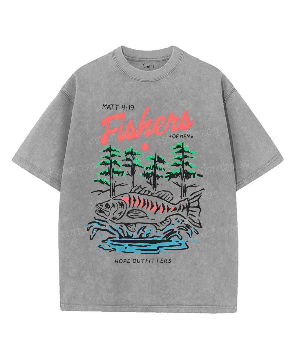 Fishers Of Men Unisex Washed Christian T-shirt Hoodie, Sweatshirt | CiraTrend.com (Image 3)