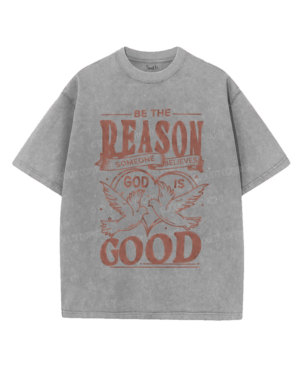 Be The Reason Washed Christian T-shirt Hoodie, Sweatshirt | CiraTrend.com (Image 4)