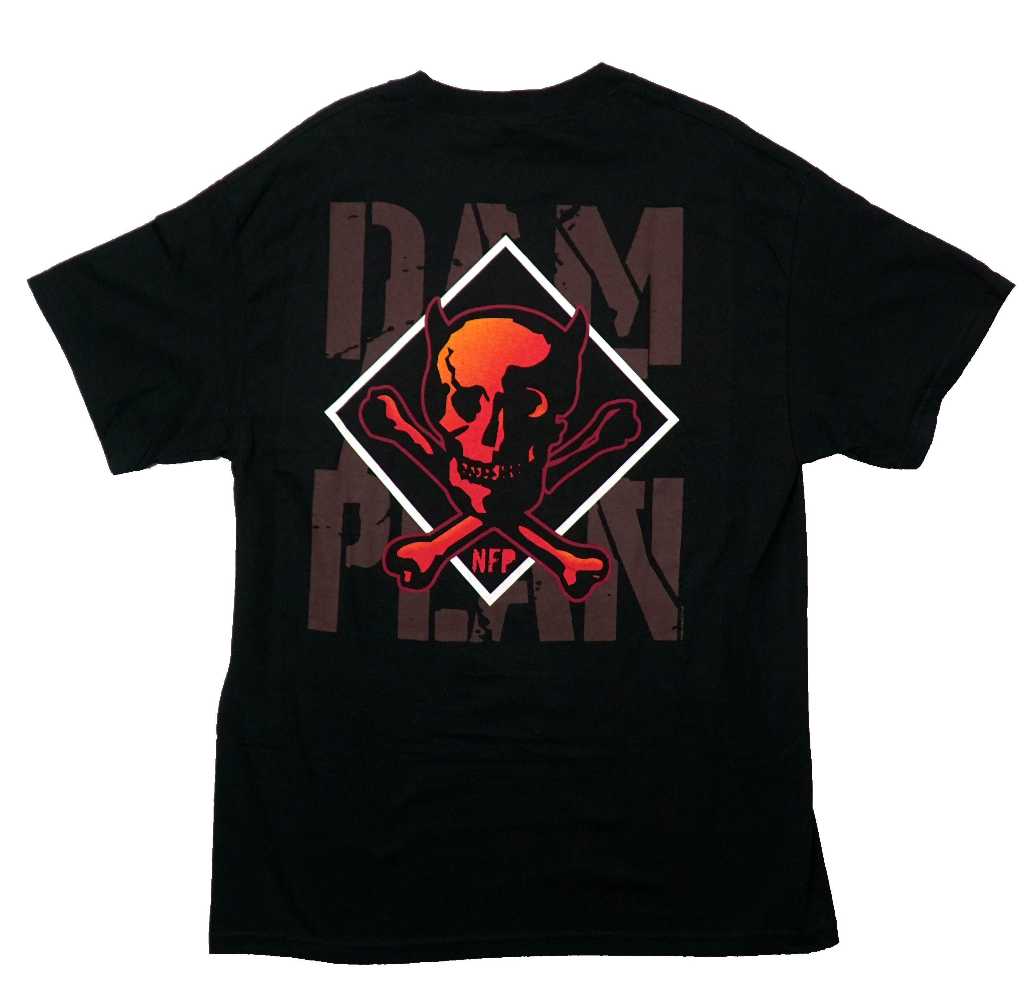 Damage plan Mens T-Shirt - NFP  In White Dimond Below  Bigger Skull Back Hoodie, Sweatshirt | CiraTrend.com (Image 2)