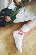 Women's Saying Quotes Cotton Blend Crew Socks.