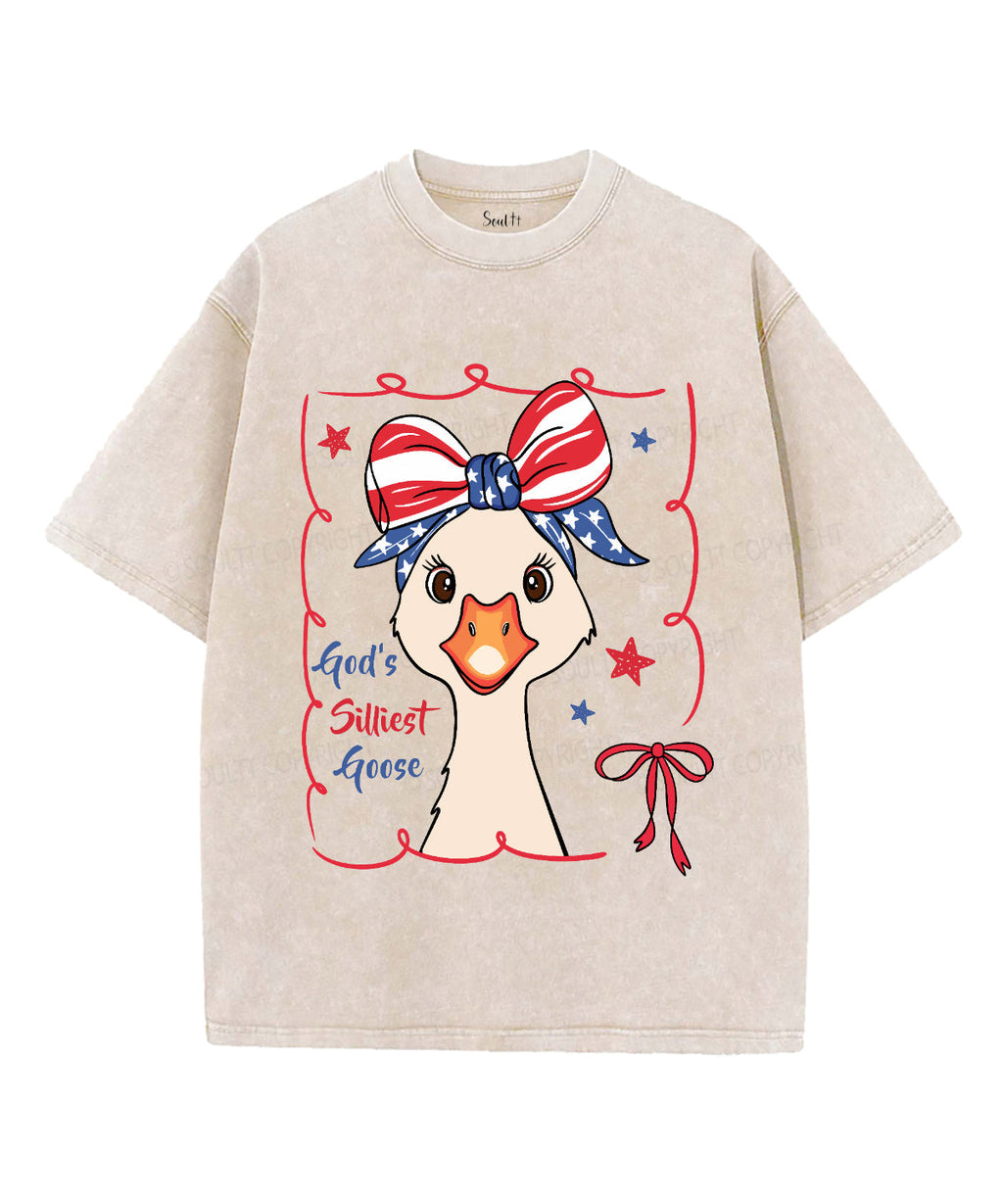 God'S Silliest Goose Washed Christian Style001 T-Shirts, Hoodie, Sweatshirt