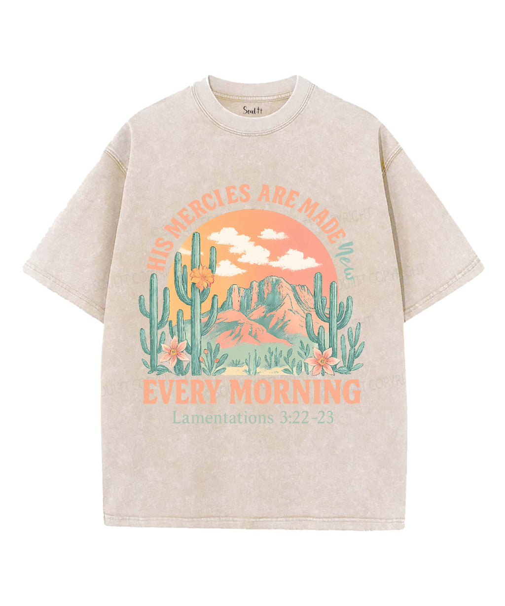 His Mercies Washed Christian Style001 T-Shirts, Hoodie, Sweatshirt