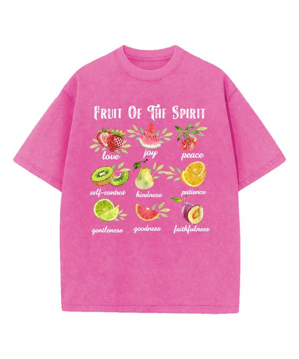 Fruit Of The Spirit Washed Christian T-shirt Hoodie, Sweatshirt | CiraTrend.com (Image 5)