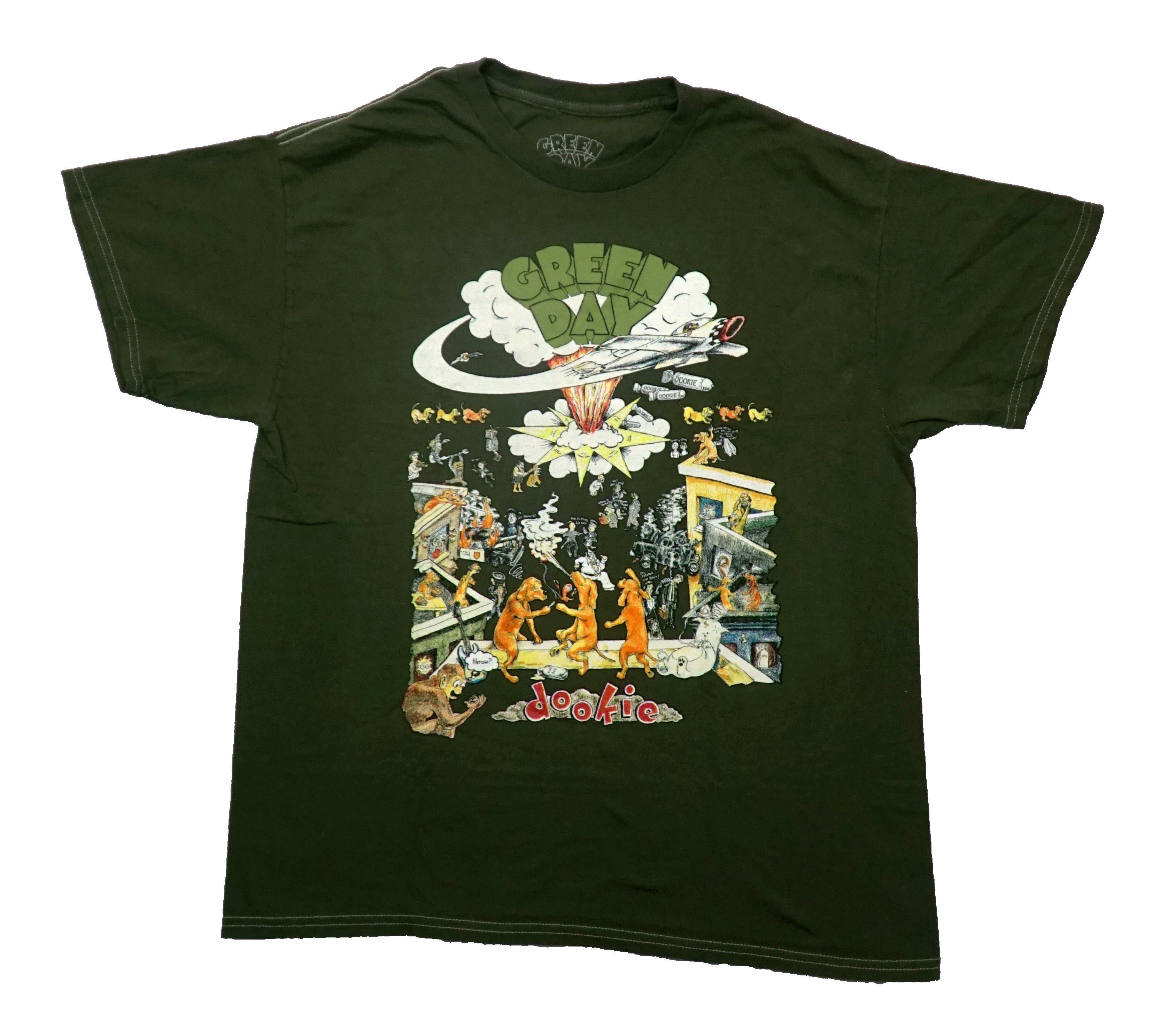 Green Day Mens T-Shirt -  Third Studio Album Cover Dookie Hoodie, Sweatshirt | CiraTrend.com