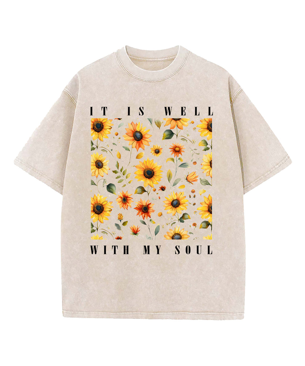 It Is Well With My Soul Washed Christian T-shirt Style003 Hoodie, Sweatshirt | CiraTrend.com (Image 4)
