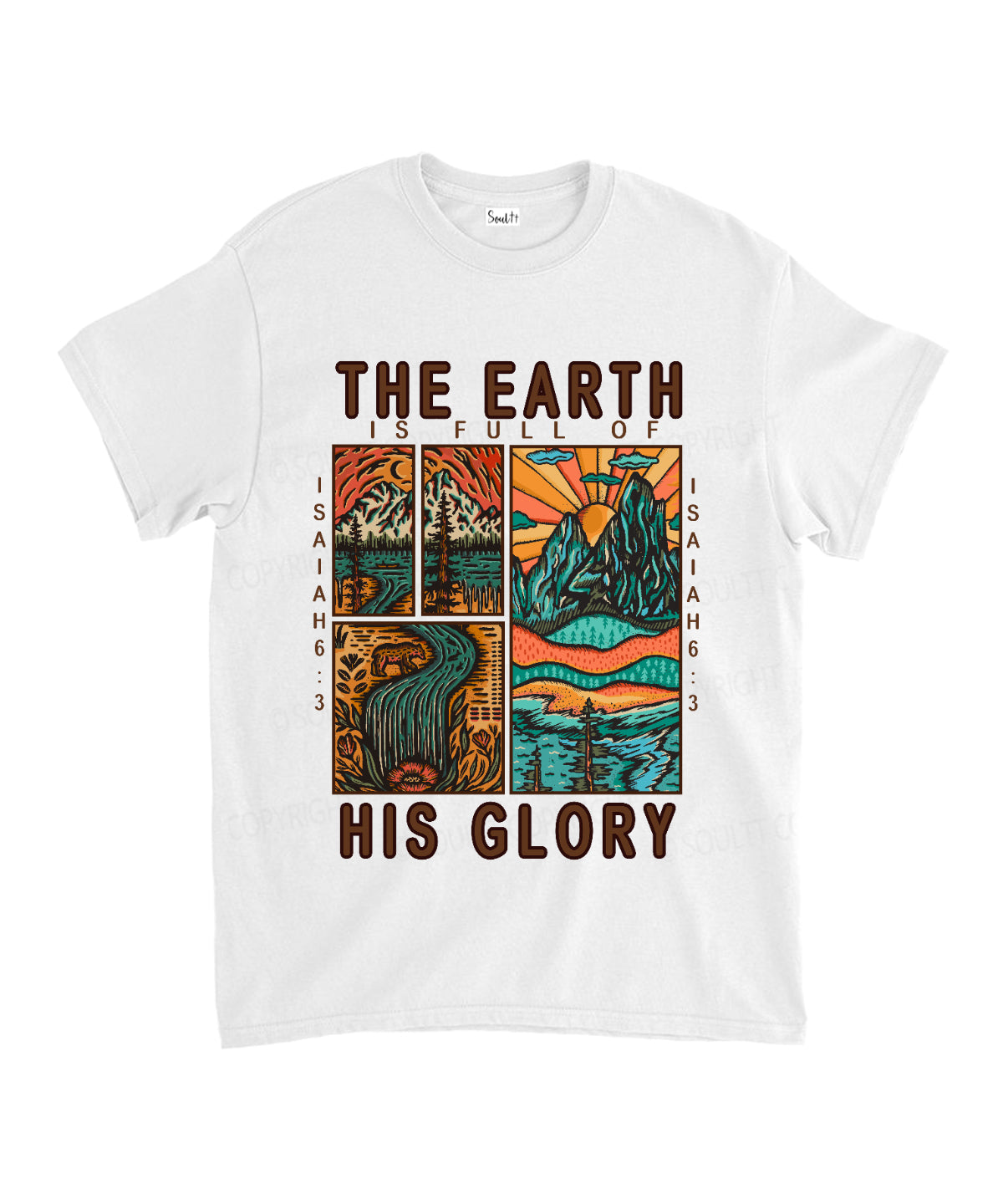 The Earth Is Full Of His Glory Unisex Cotton Christian T-Shirt Style001 Hoodie, Sweatshirt | CiraTrend.com (Image 2)